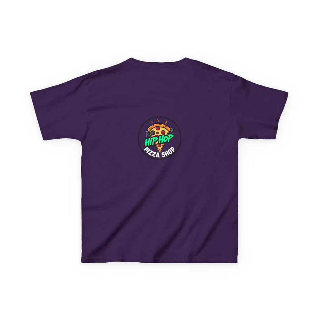 Kids Hip Hop Pizza T-Shirt — Fun Pizza Slice with Headphones Graphic