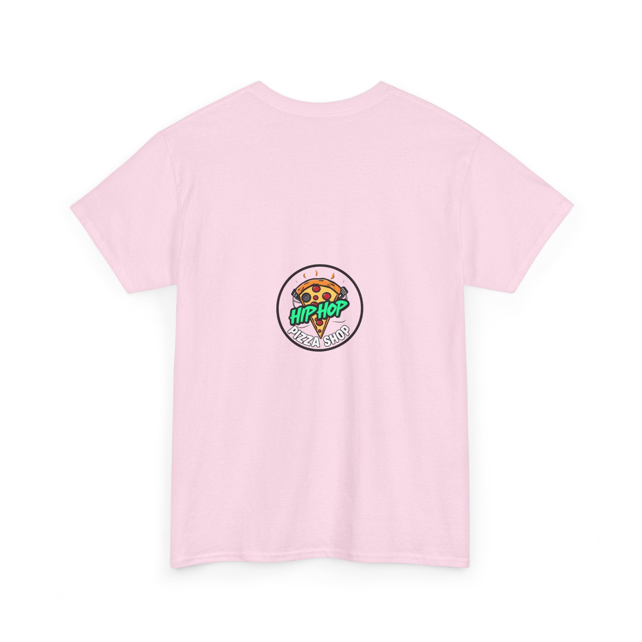 Hip Hop Pizza Tee — Retro Comic Logo Graphic T-Shirt