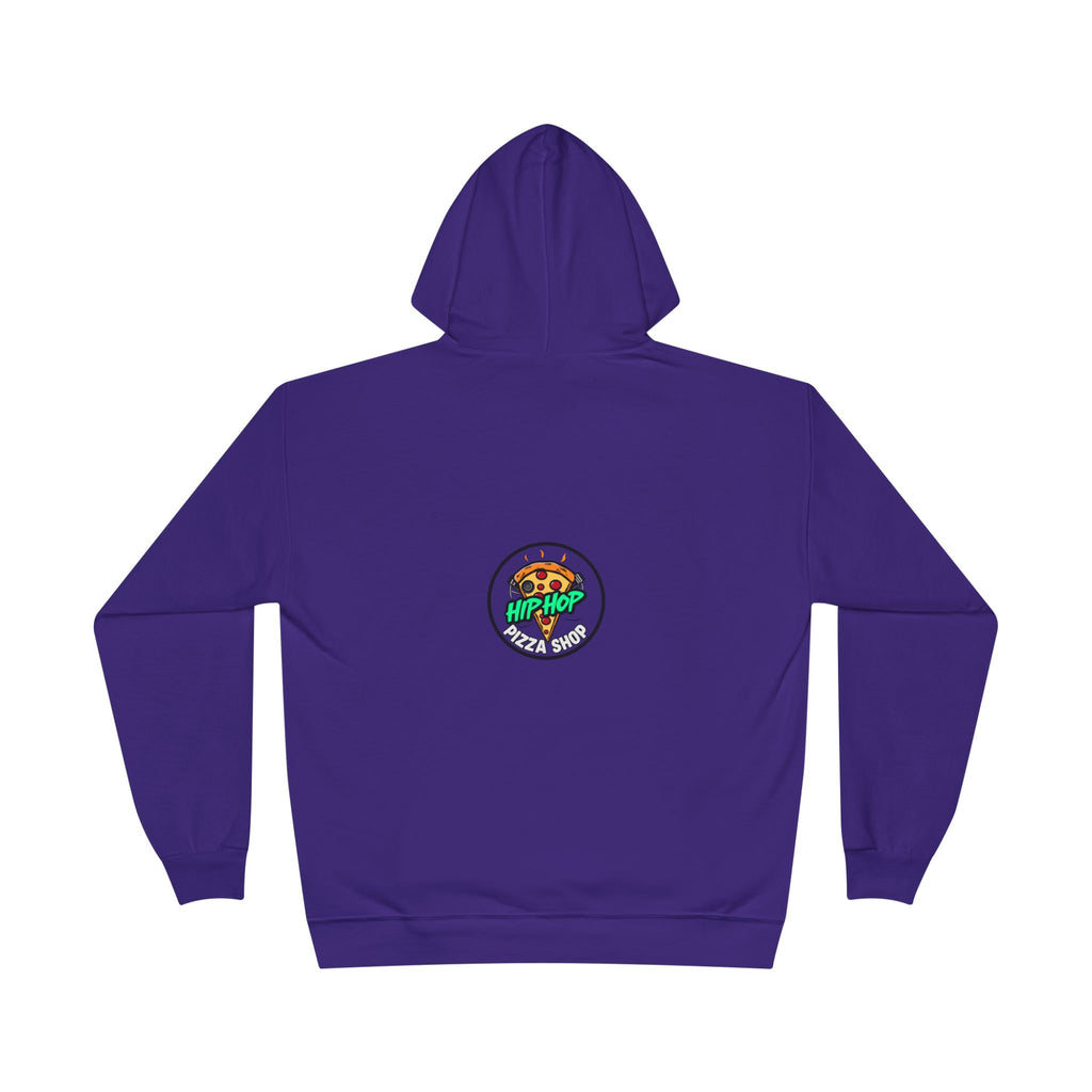 Hip Hop Pizza Shop Hoodie — Retro Pizza Logo Pullover