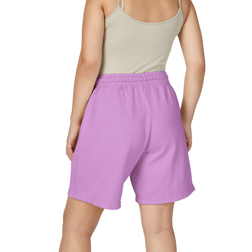 Lightweight Garment-Dyed Fleece Sweat Shorts — Retro Surf Patch