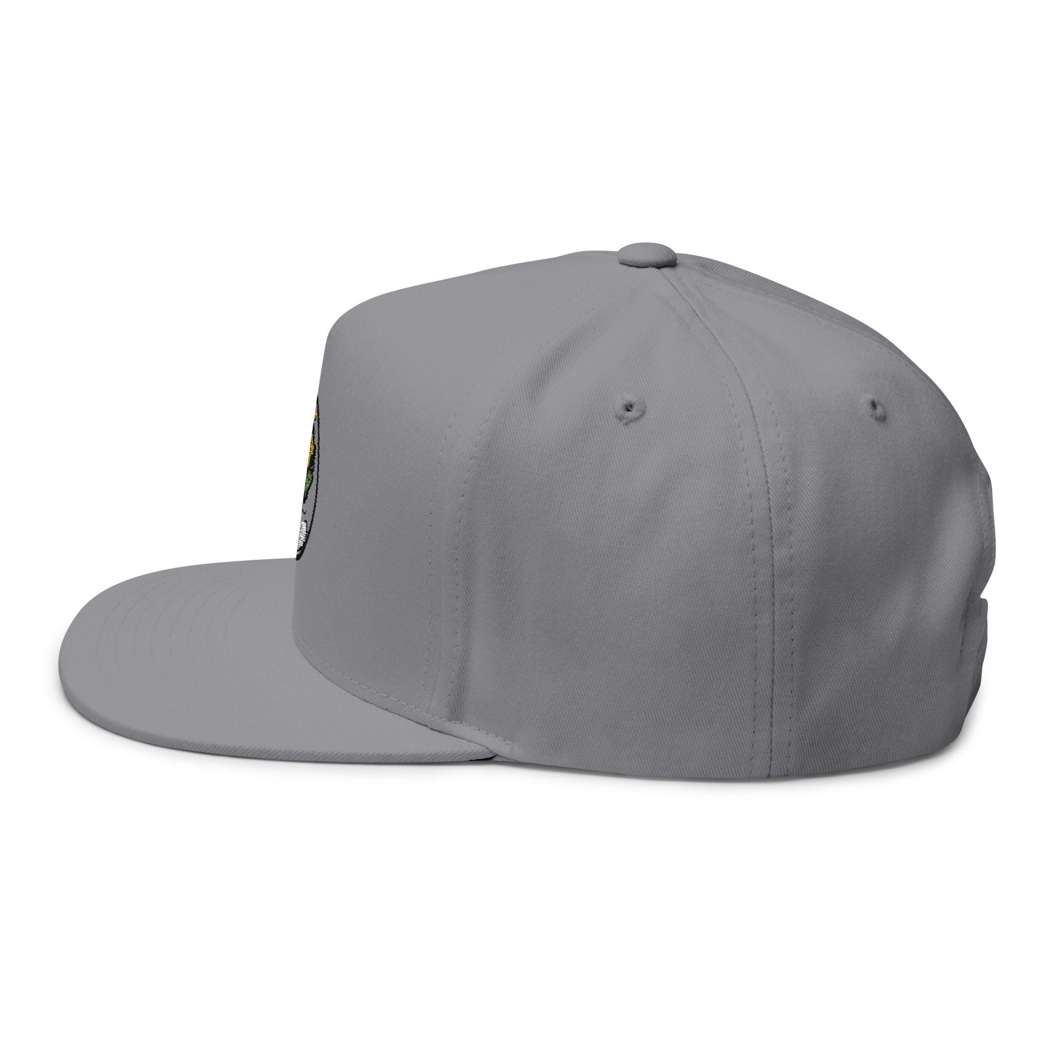 Pizza Slice Patch Flat Bill Cap — Hip Hop Pizza Embroidered Snapback