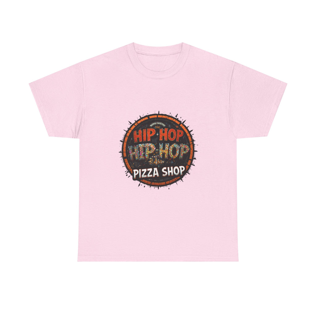 Hip Hop Pizza Shop T-Shirt — Retro Urban Logo Tee