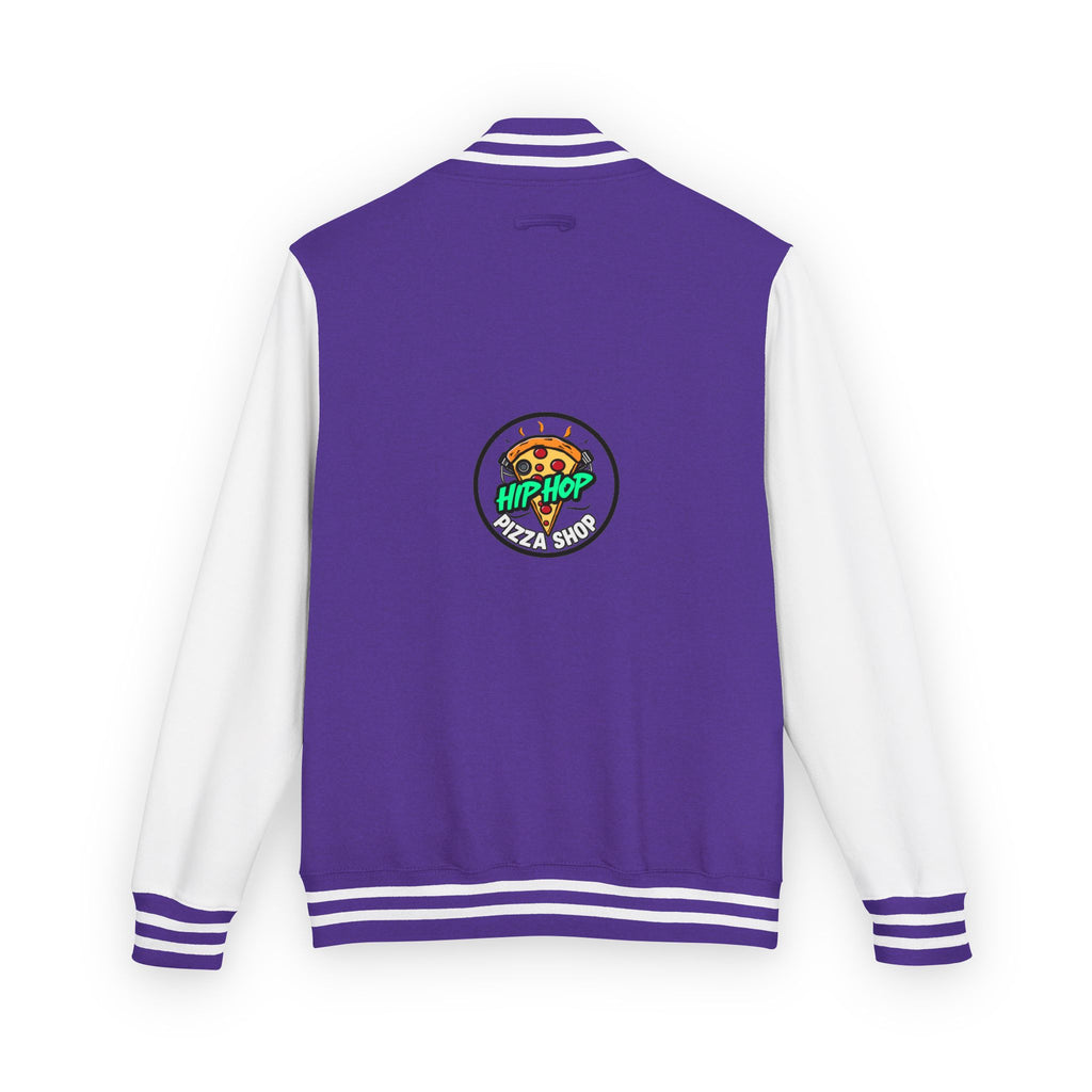 Letterman Jacket - 'Hip Hop Pizza Shop' Retro Varsity Bomber