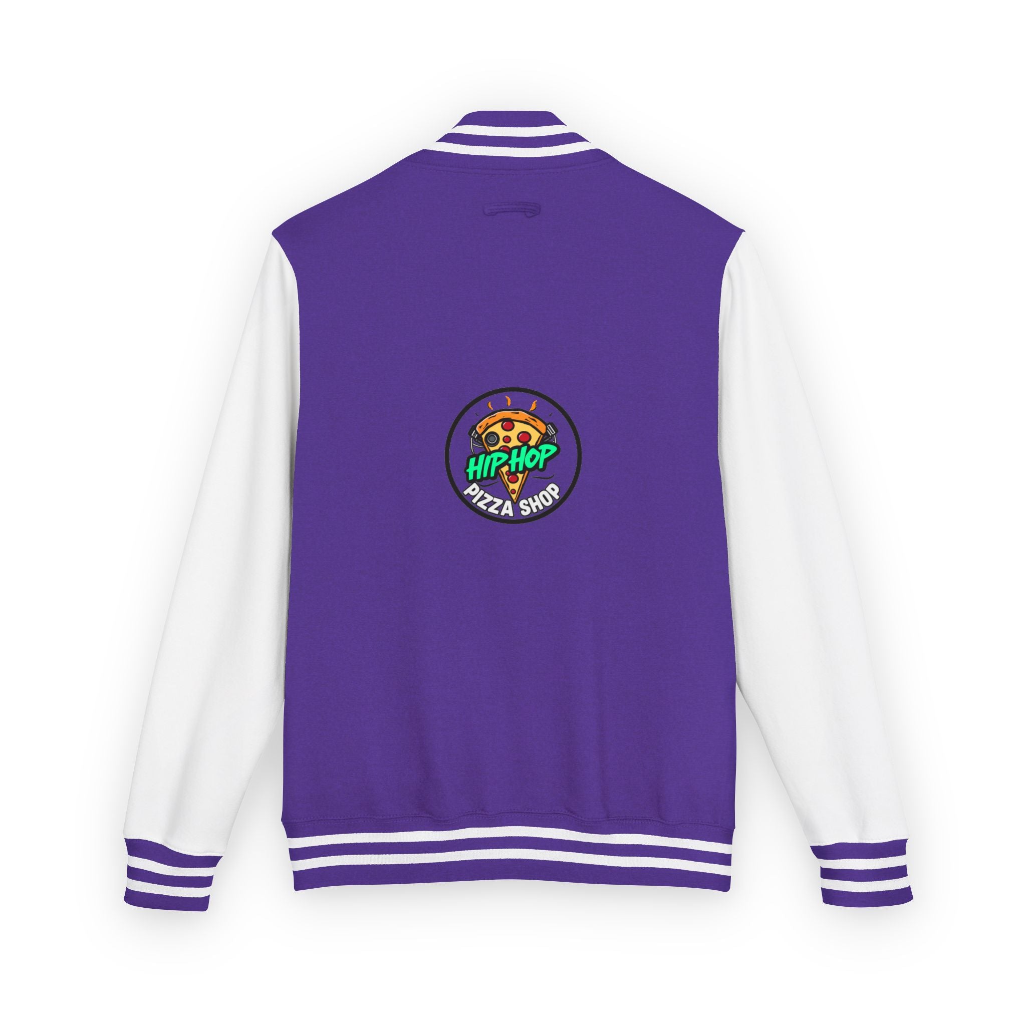 Letterman Jacket - 'Hip Hop Pizza Shop' Retro Varsity Bomber