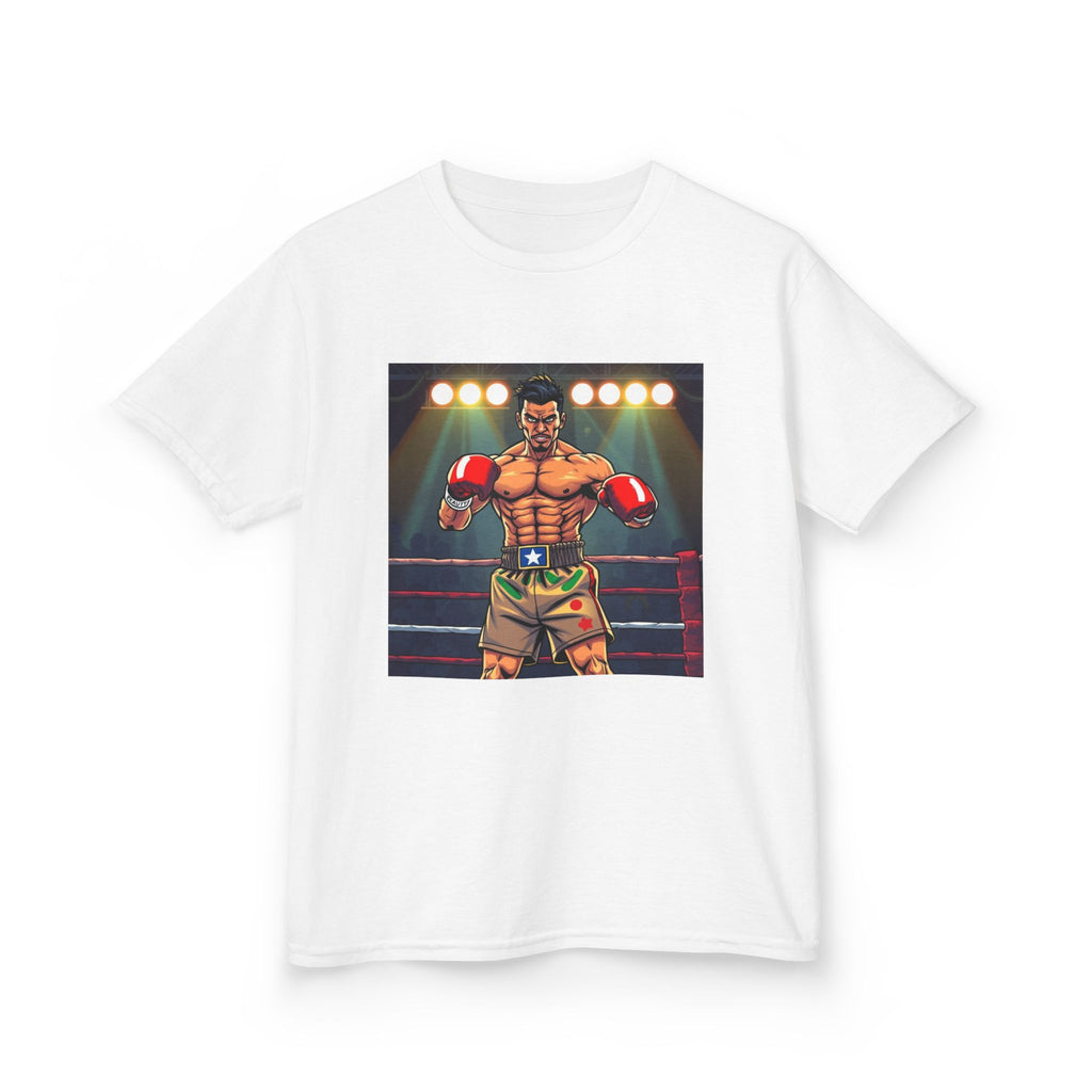 Kids Boxing Champion T‑Shirt — Vintage Ring Fighter Graphic Tee for Boys