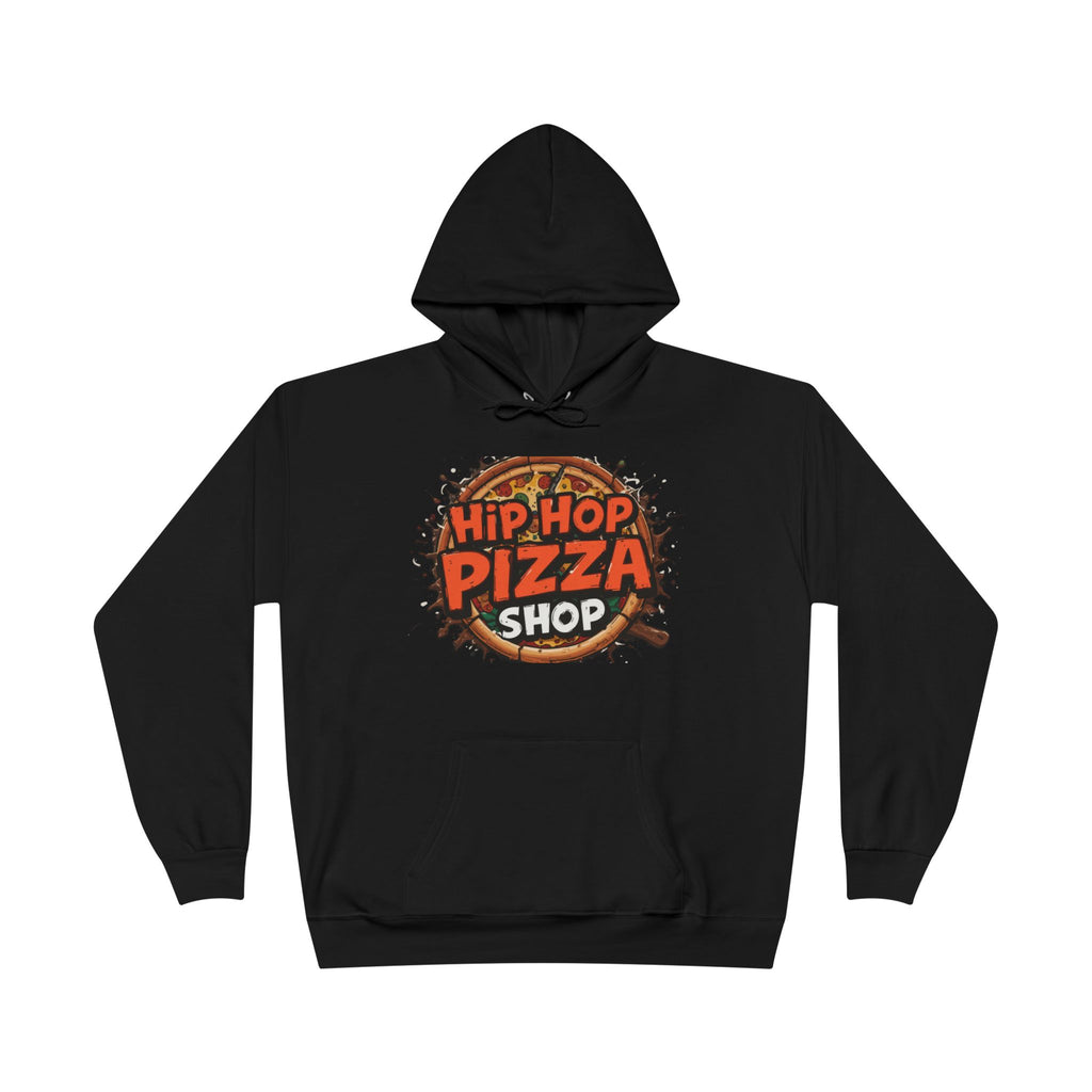 Hip Hop Pizza Shop Hoodie — Retro Pizza Logo Pullover