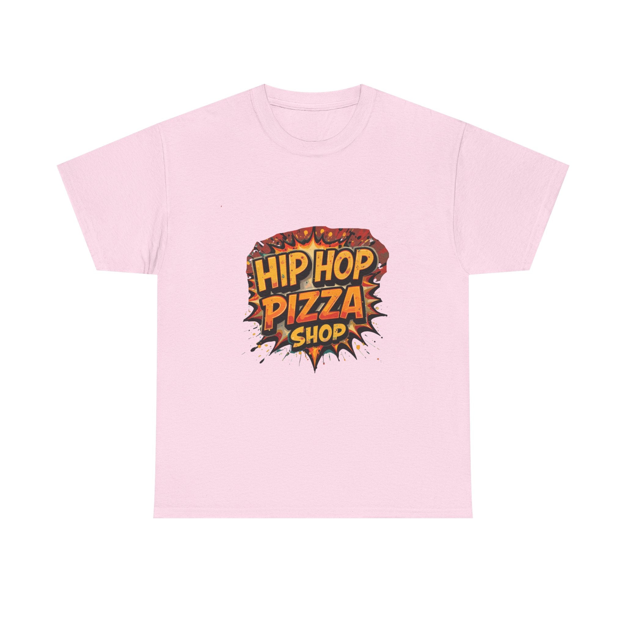 Hip Hop Pizza Shop T-Shirt — Retro Comic Pizza Logo Tee