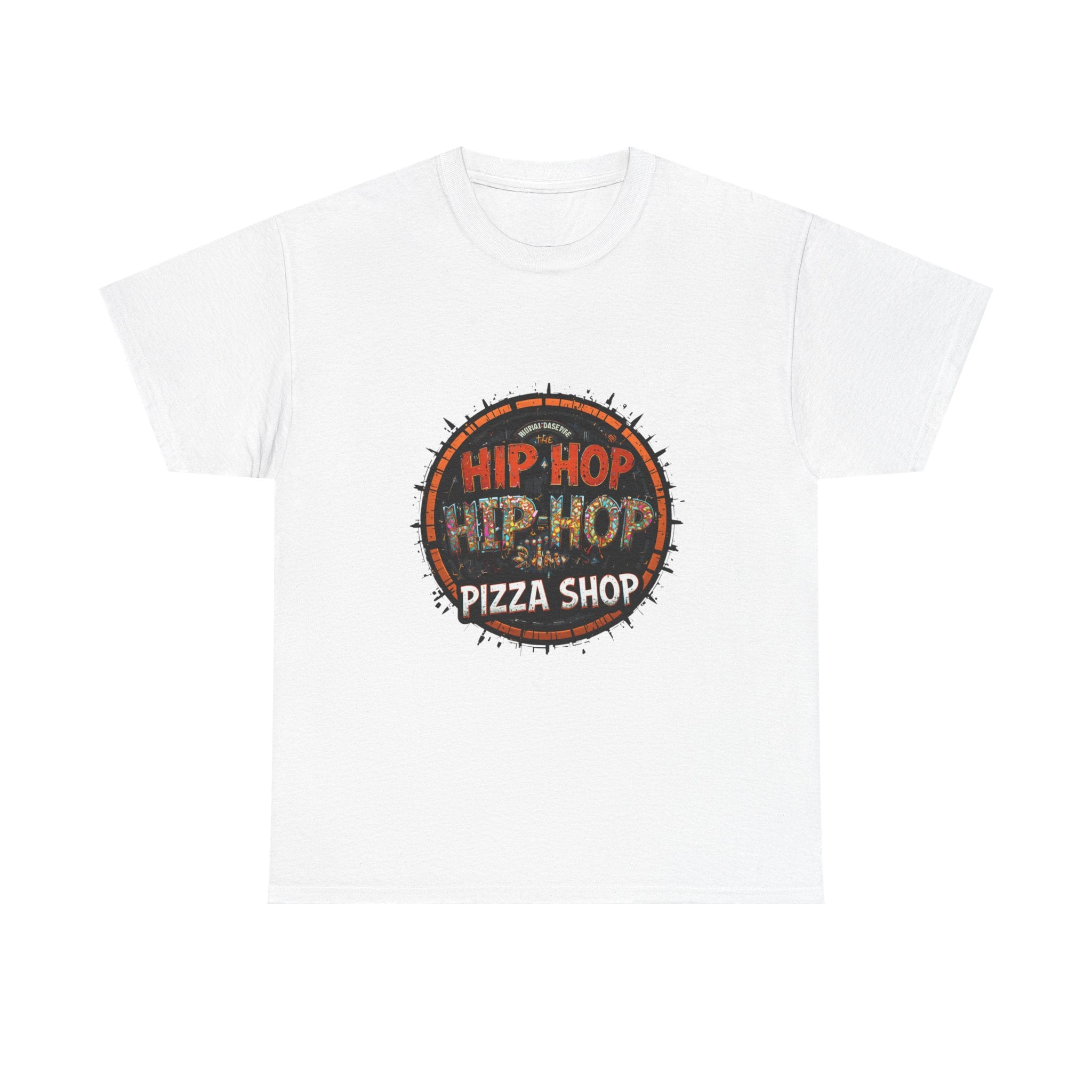 Hip Hop Pizza Shop T-Shirt — Retro Urban Logo Tee