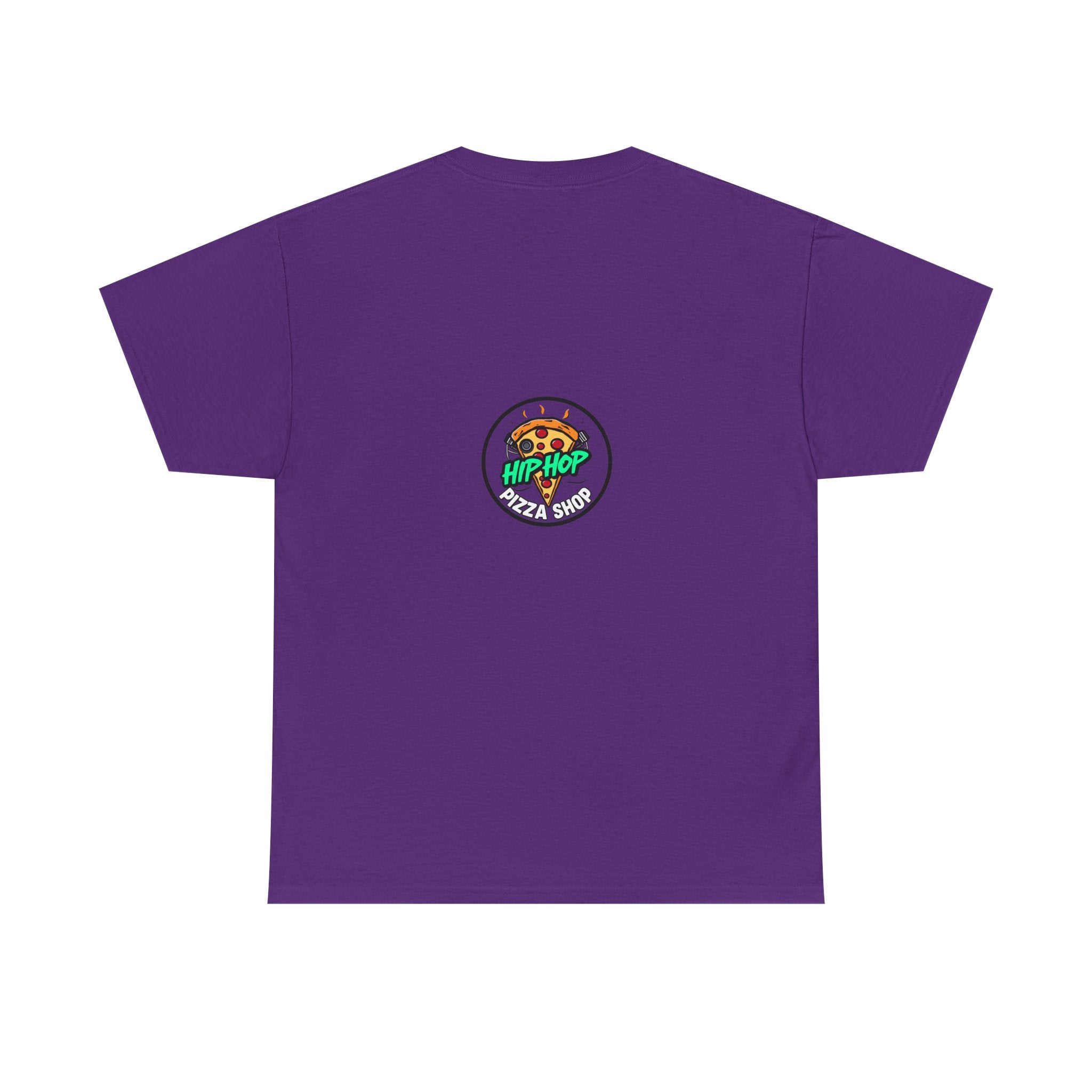 Graphic Tee — "Hip Hop Pizza Shop" Colorful Retro Streetwear T-Shirt