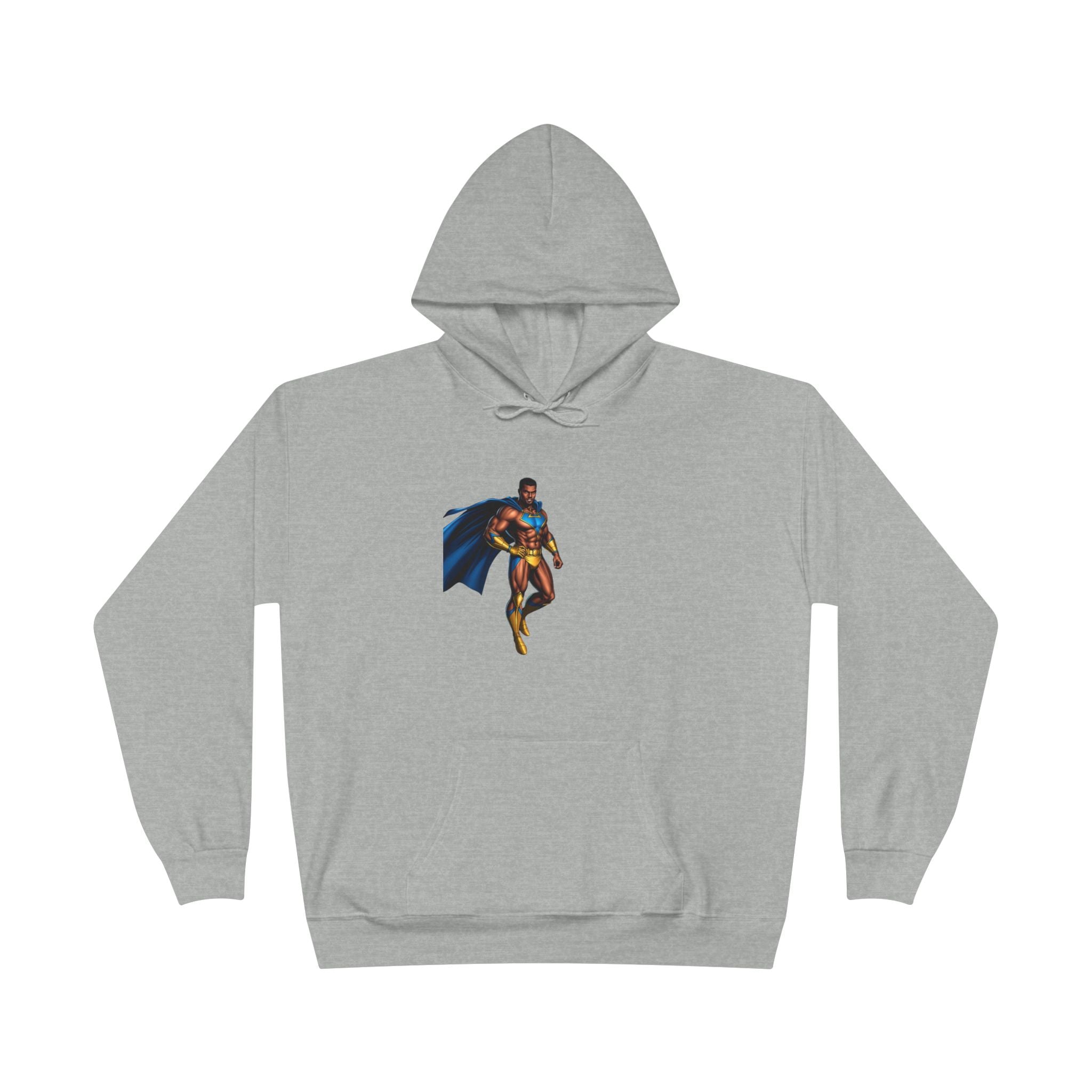 Superhero Graphic Hoodie — "Hip Hop" Pizza Emblem