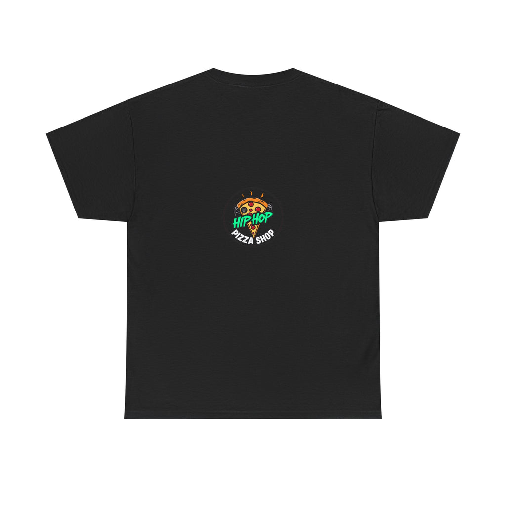 Hip Hop Pizza Tee — Retro Comic Logo Graphic T-Shirt