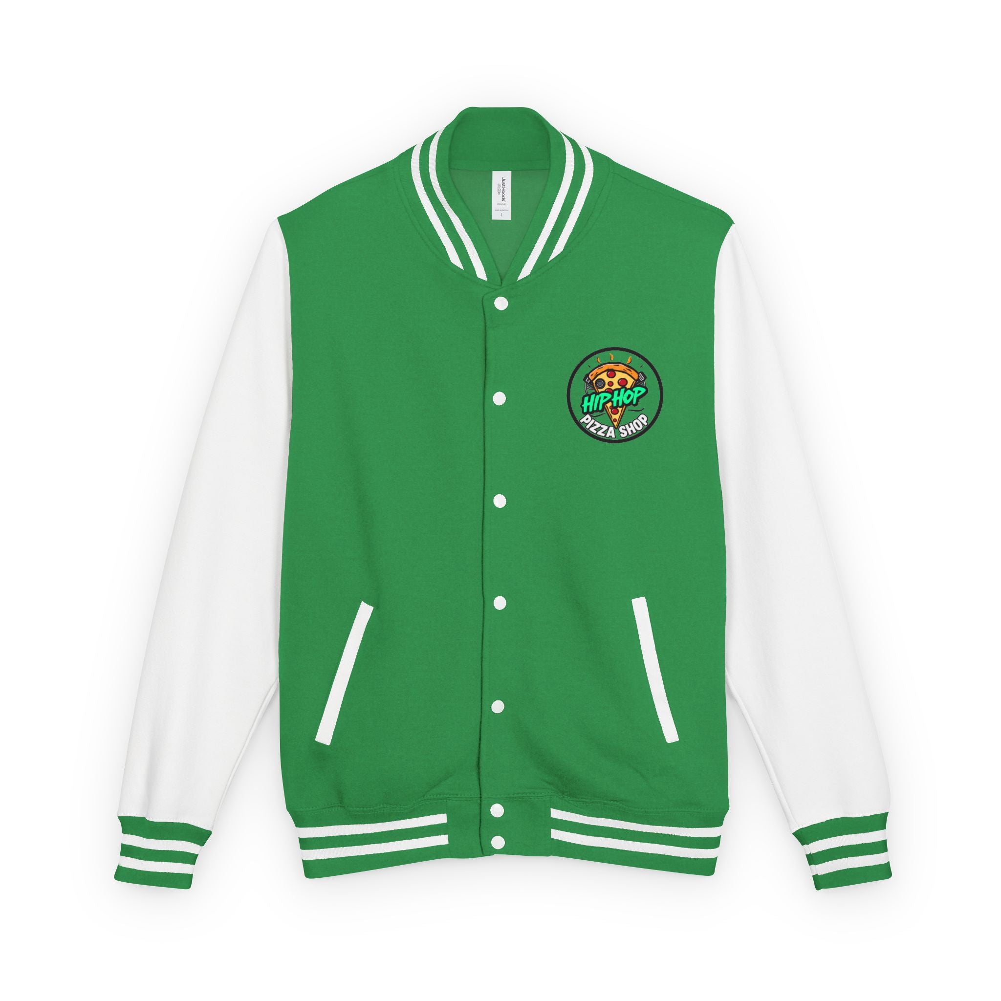 Letterman Jacket - 'Hip Hop Pizza Shop' Retro Varsity Bomber