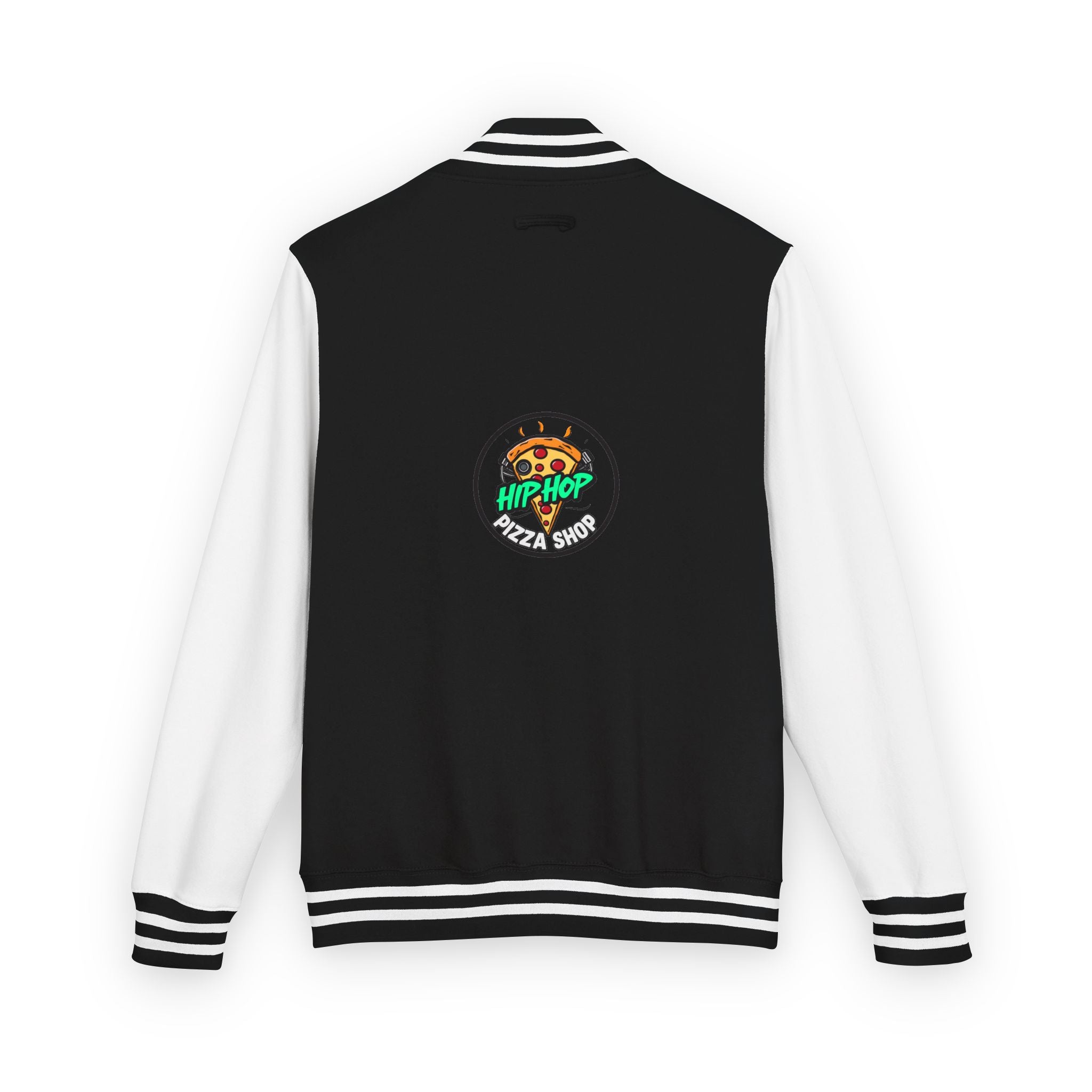 Letterman Jacket - 'Hip Hop Pizza Shop' Retro Varsity Bomber