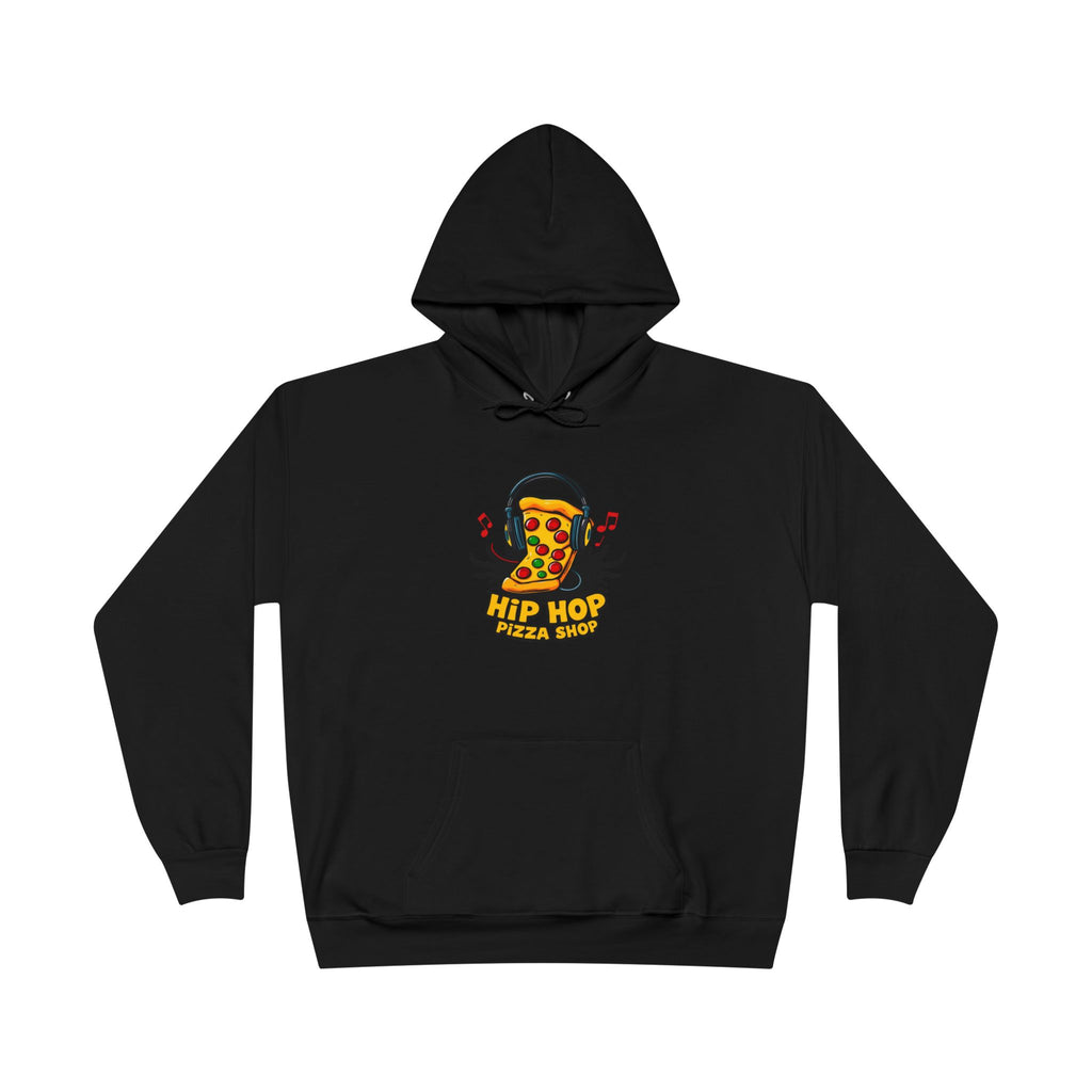 Hip Hop Pizza Hoodie — Retro Pizza Slice DJ Pullover