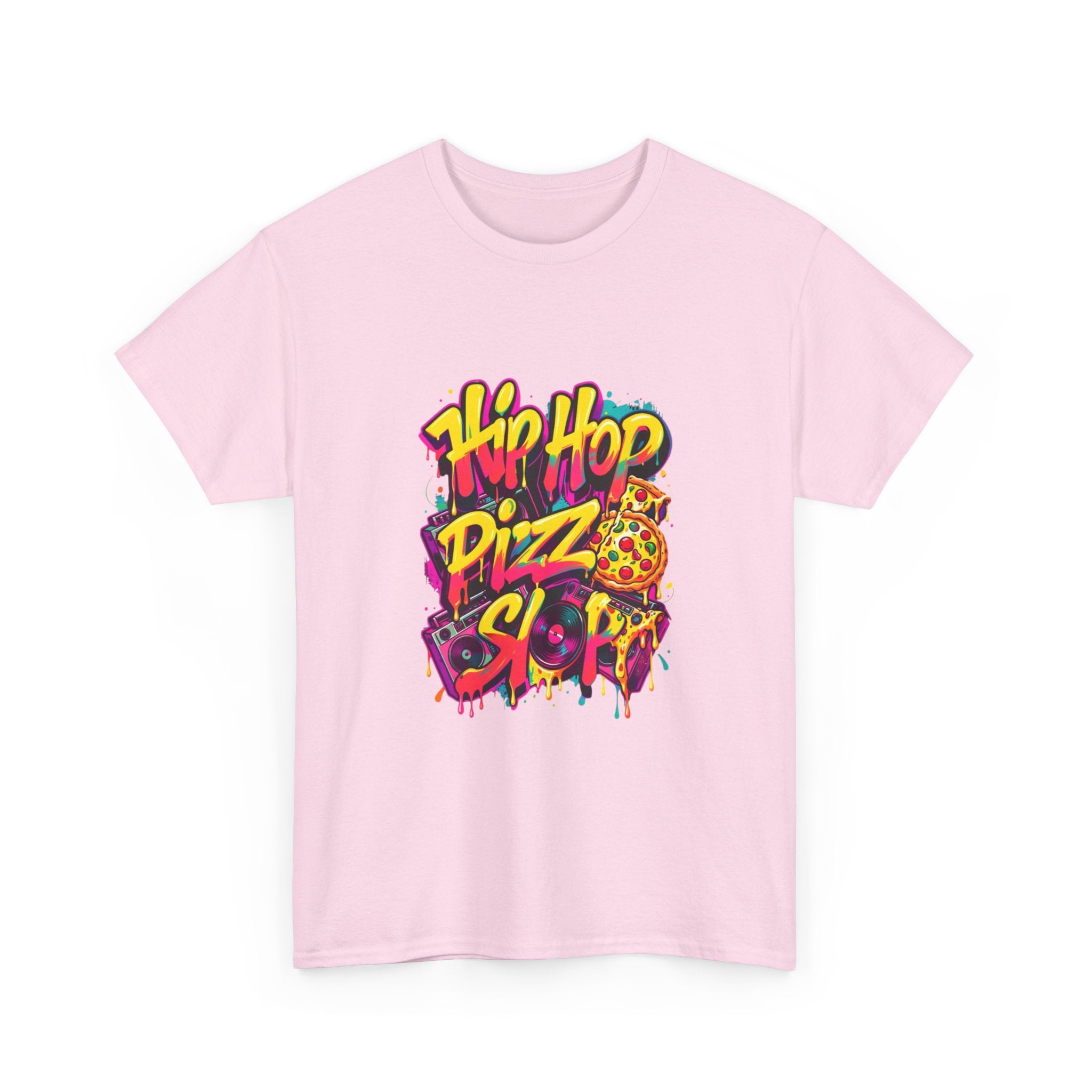 Hip Hop Pizza Skit T-Shirt — Retro Graffiti Pizza Tee
