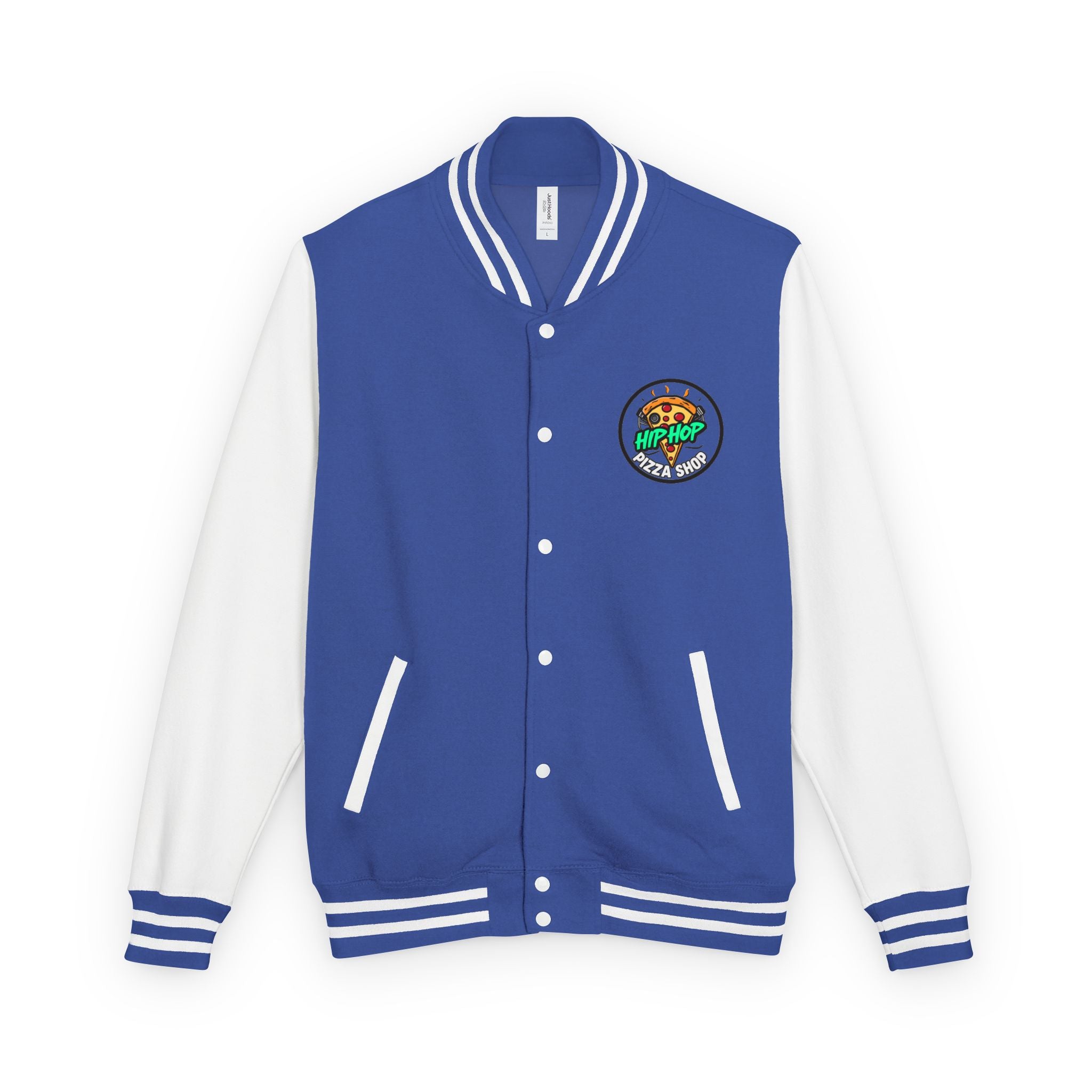 Letterman Jacket - 'Hip Hop Pizza Shop' Retro Varsity Bomber