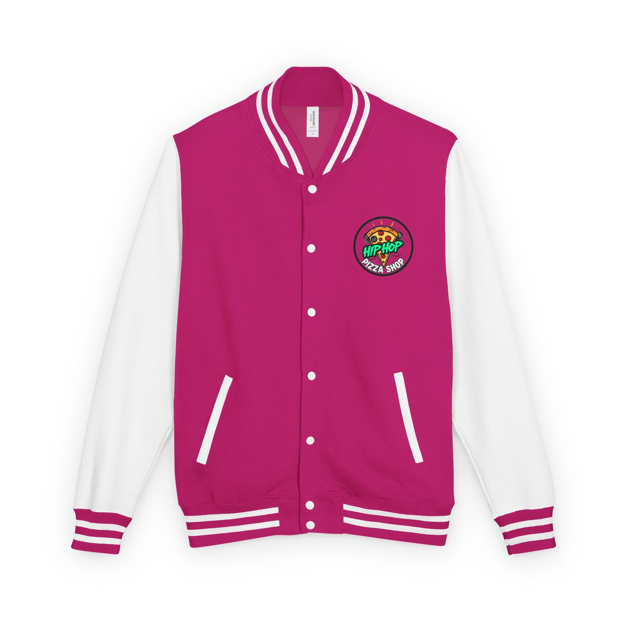 Letterman Jacket - 'Hip Hop Pizza Shop' Retro Varsity Bomber