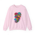 Hip Hop Pizza Shop Crewneck Sweatshirt — Retro Graffiti Pizza Slice Design