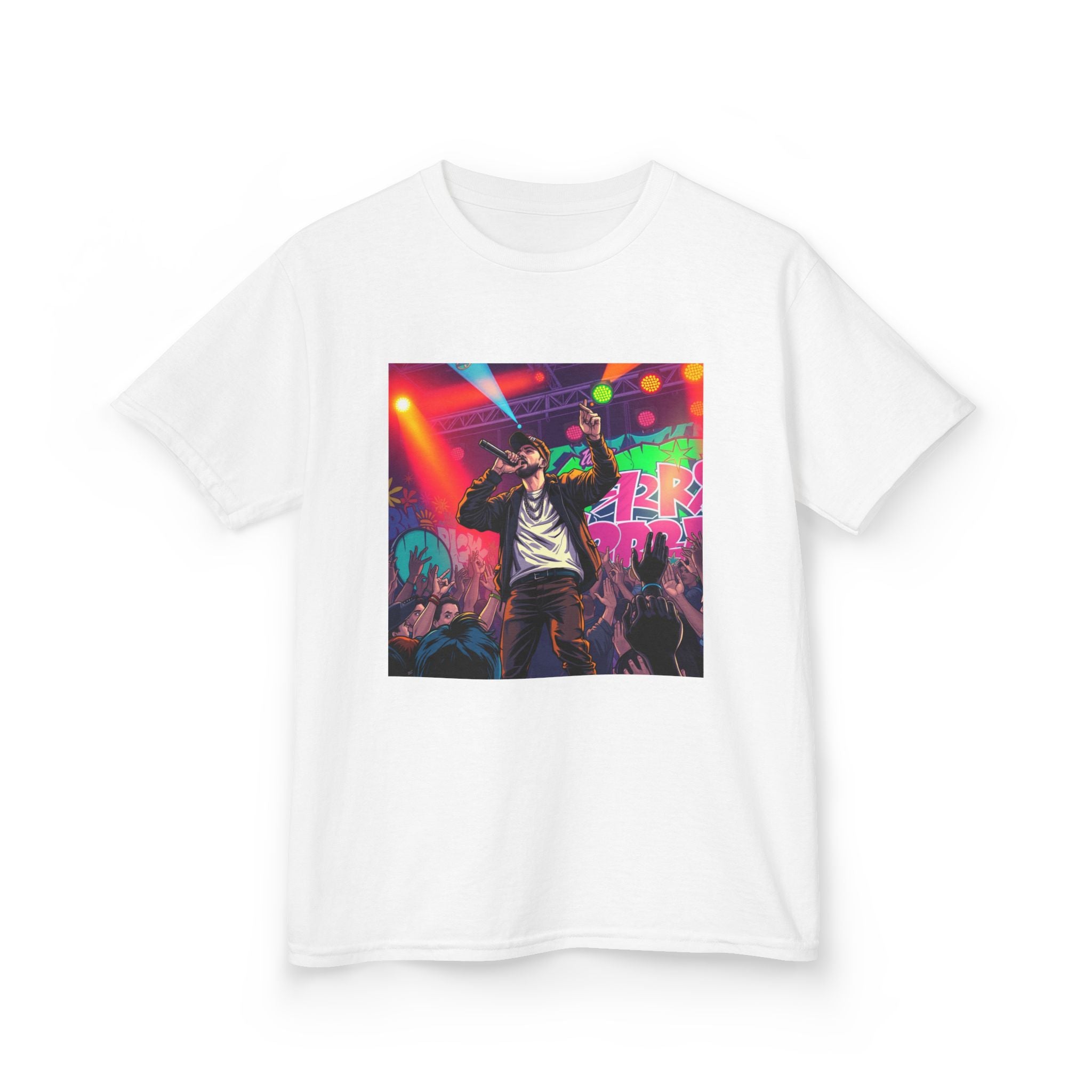 Kids Concert Graphic Tee — Colorful Live Music Stage Print