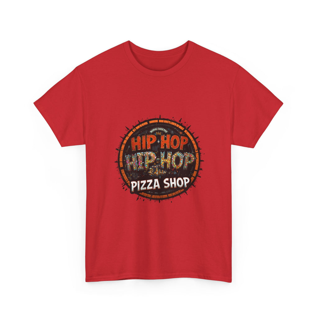 Hip Hop Pizza Shop T-Shirt — Retro Urban Logo Tee