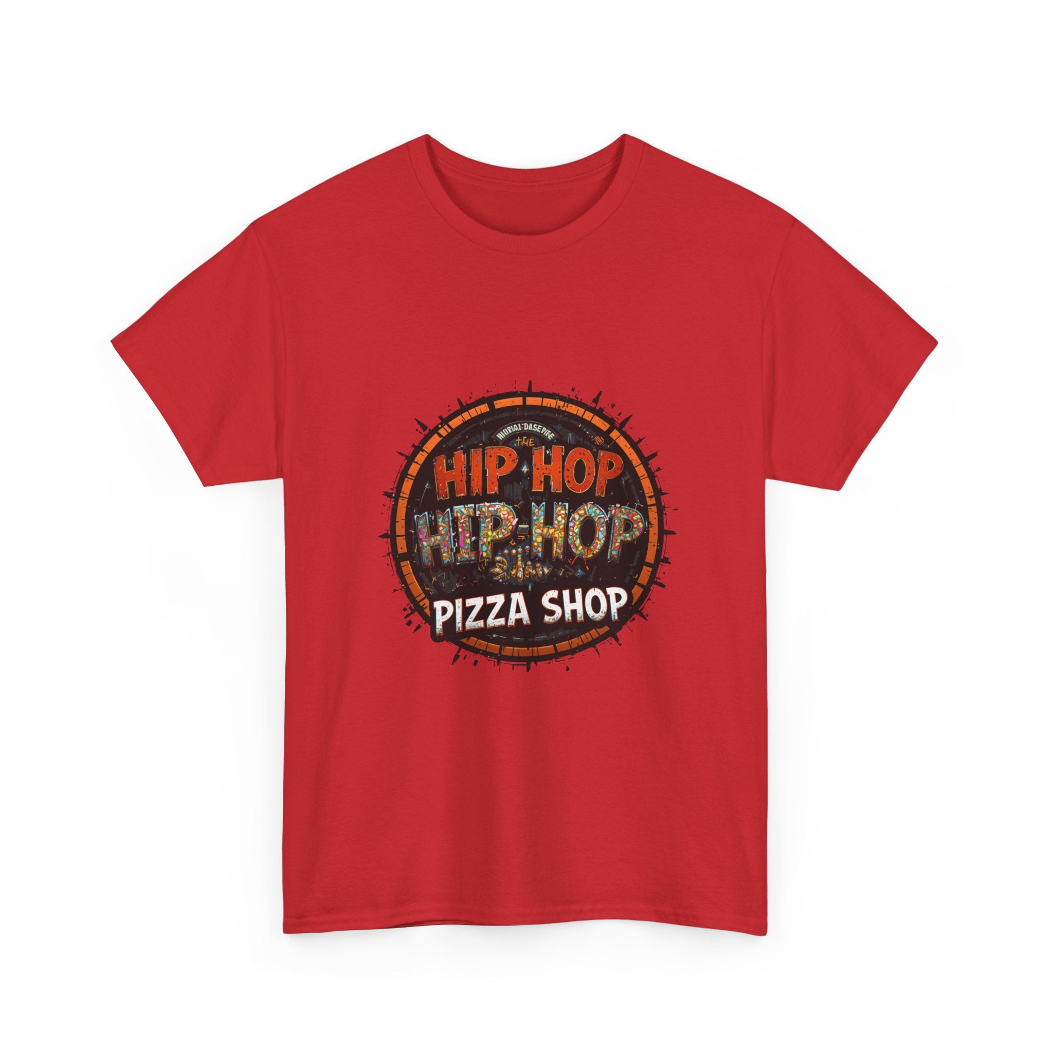 Hip Hop Pizza Shop T-Shirt — Retro Urban Logo Tee