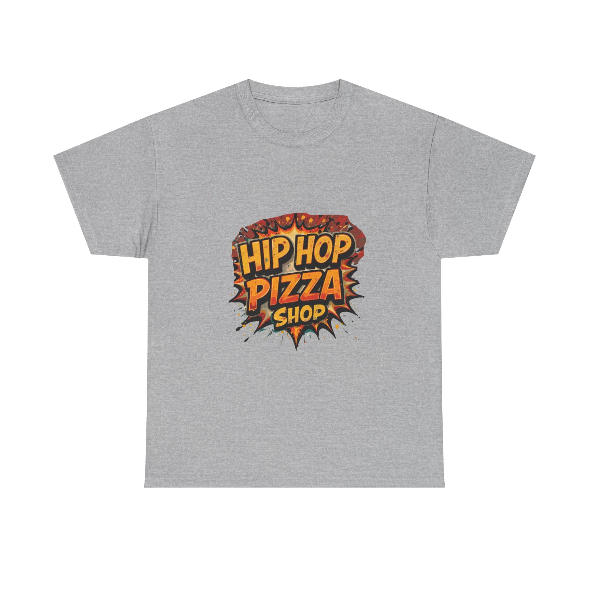 Hip Hop Pizza Shop T-Shirt — Retro Comic Pizza Logo Tee