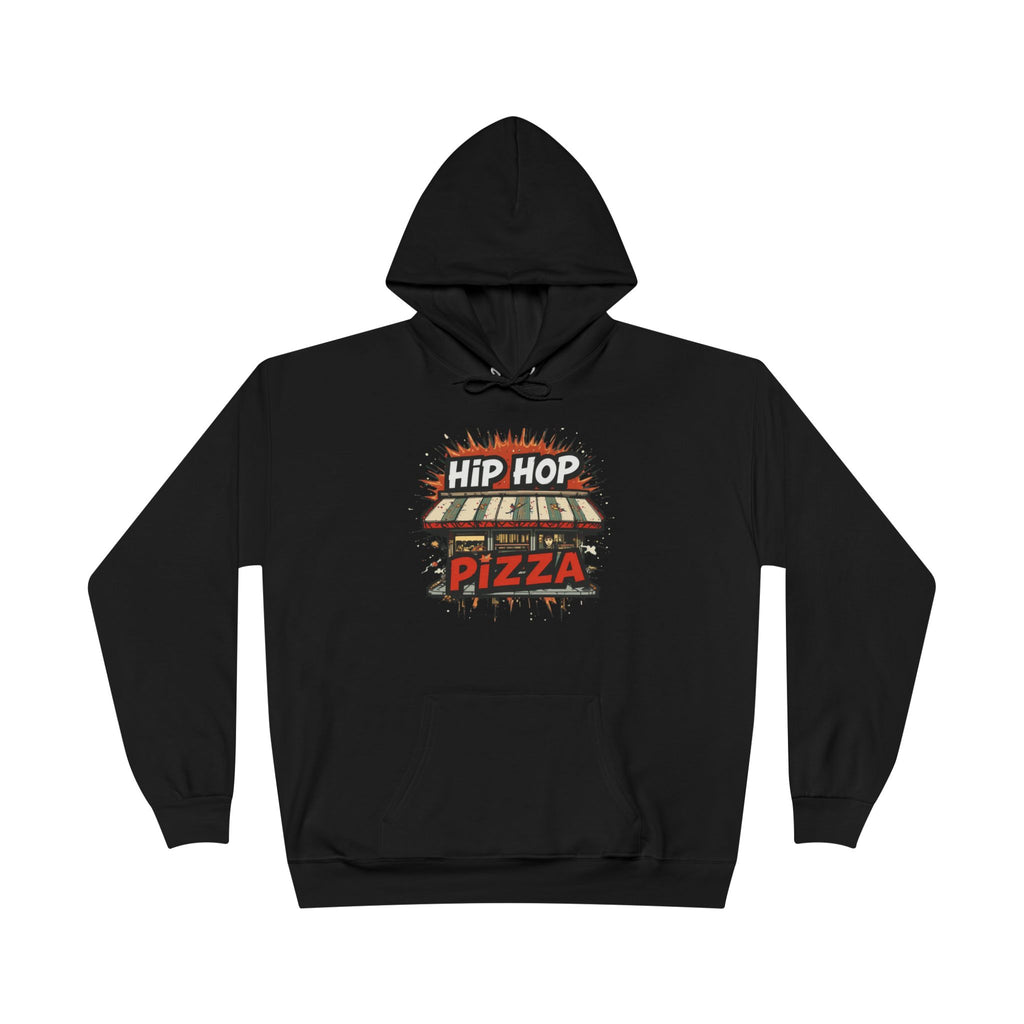 Hip Hop Pizza Hoodie — Retro Pizza Shop Graphic Pullover