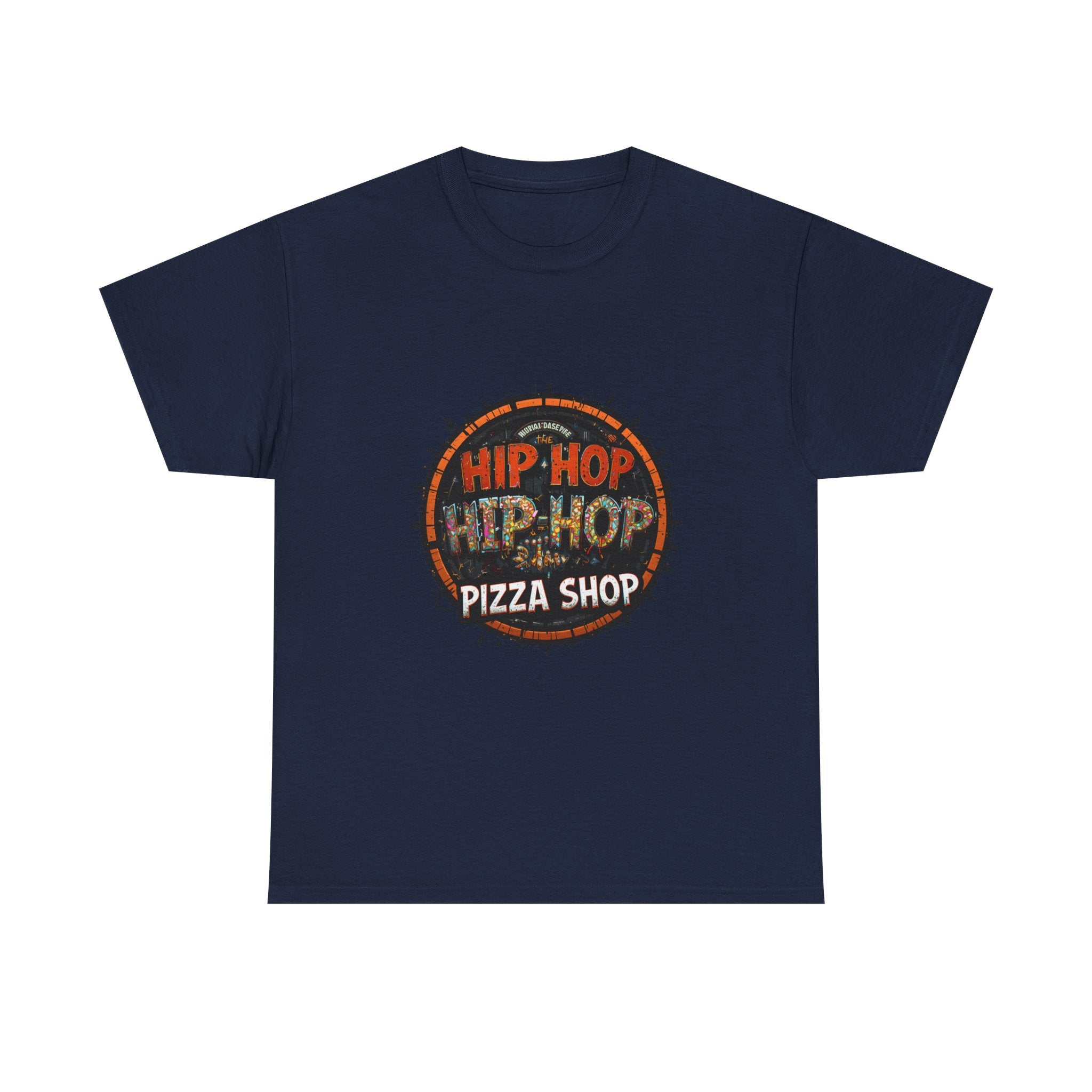 Hip Hop Pizza Shop T-Shirt — Retro Urban Logo Tee