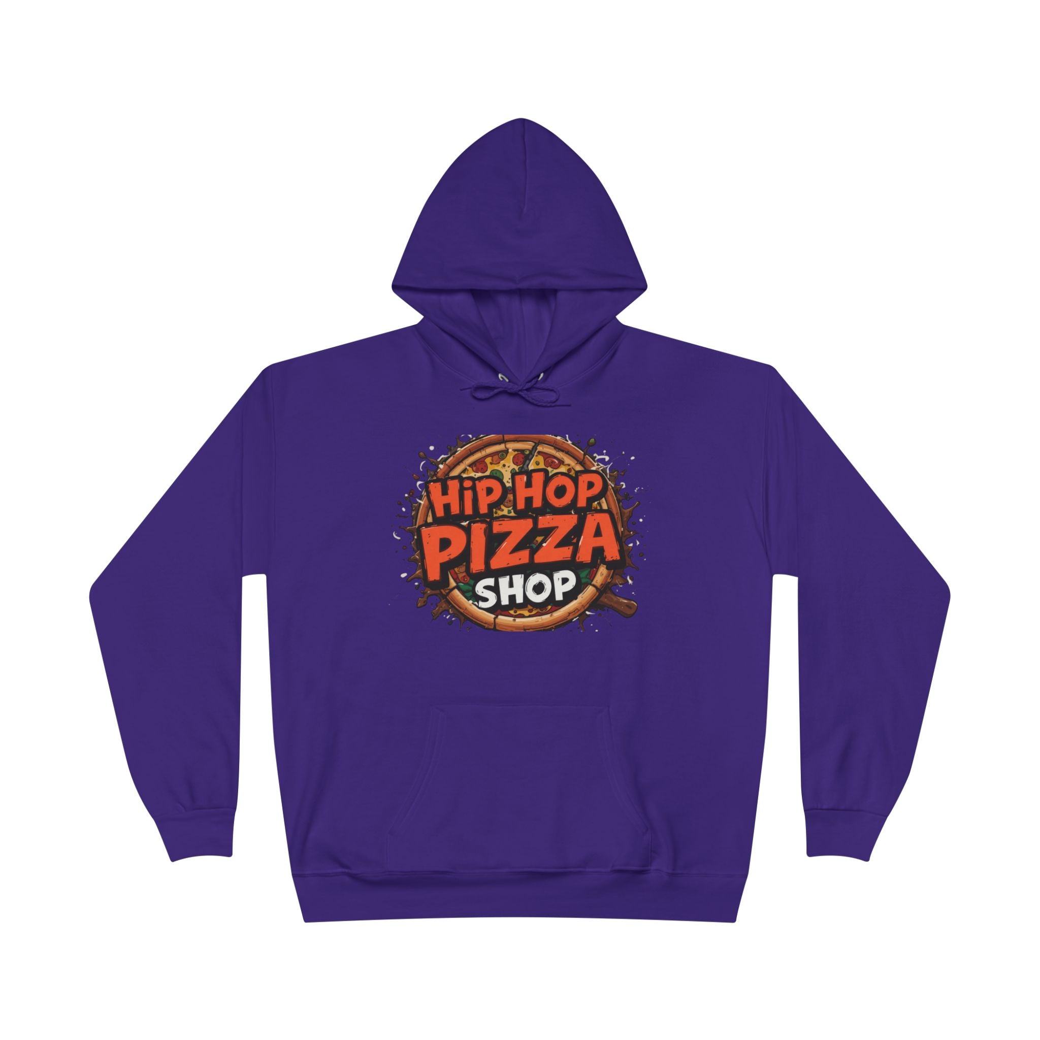 Hip Hop Pizza Shop Hoodie — Retro Pizza Logo Pullover