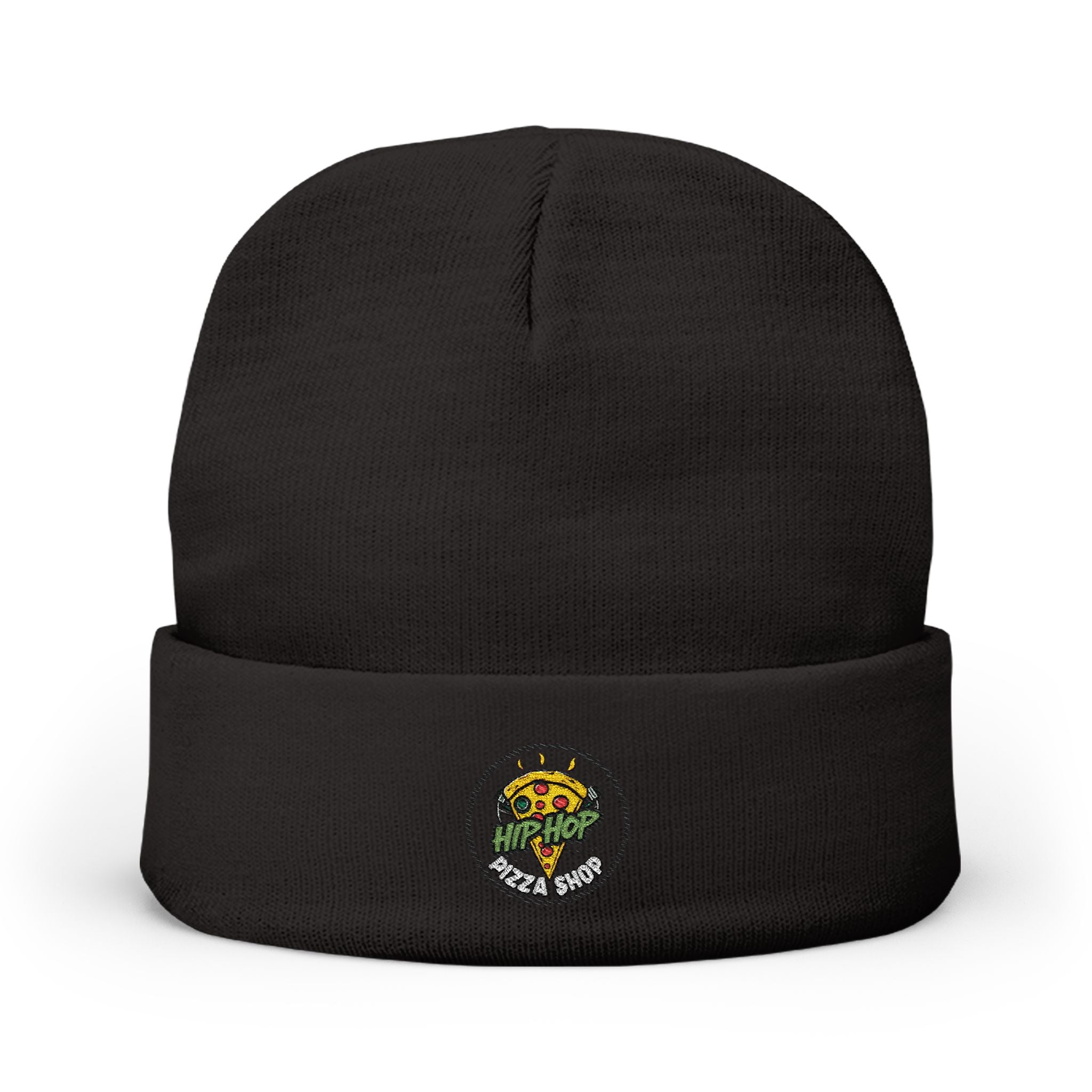 Embroidered Sunflower Bouquet Knit Beanie