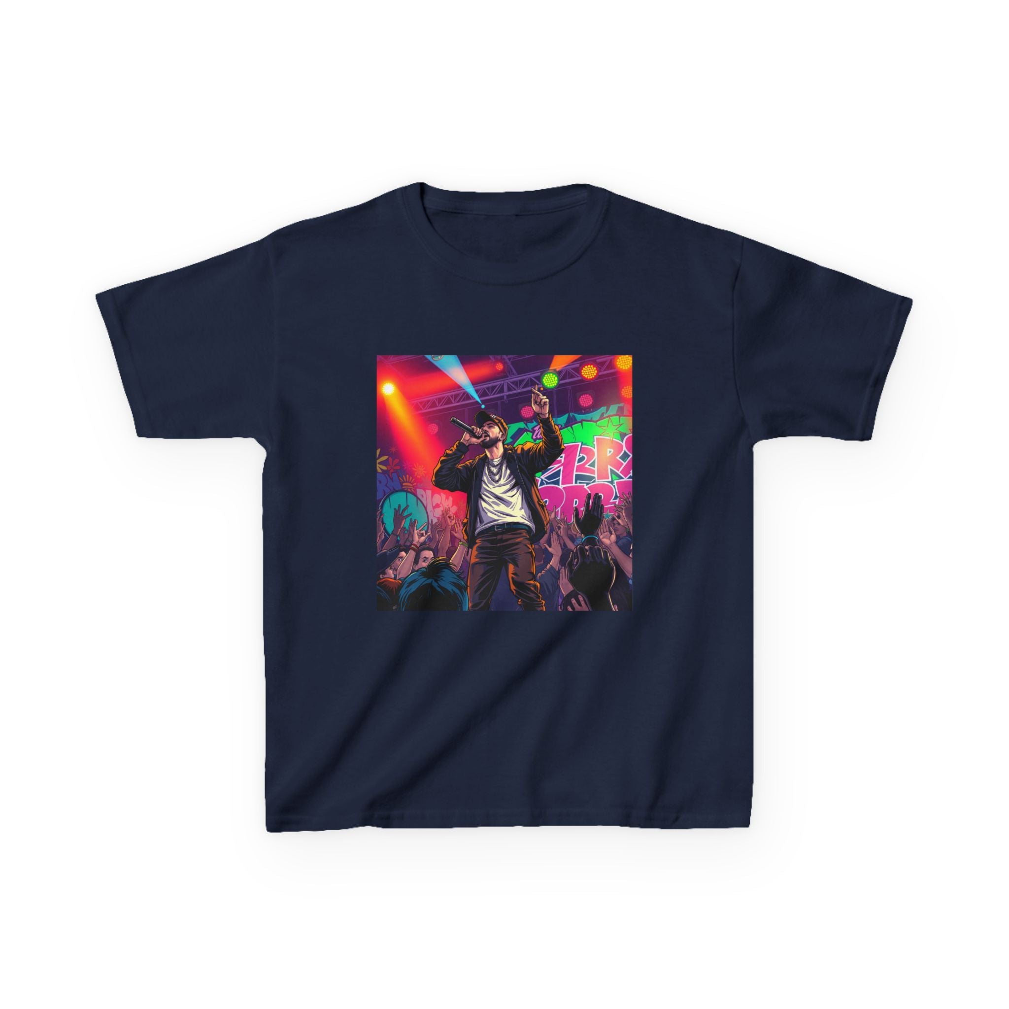Kids Concert Graphic Tee — Colorful Live Music Stage Print