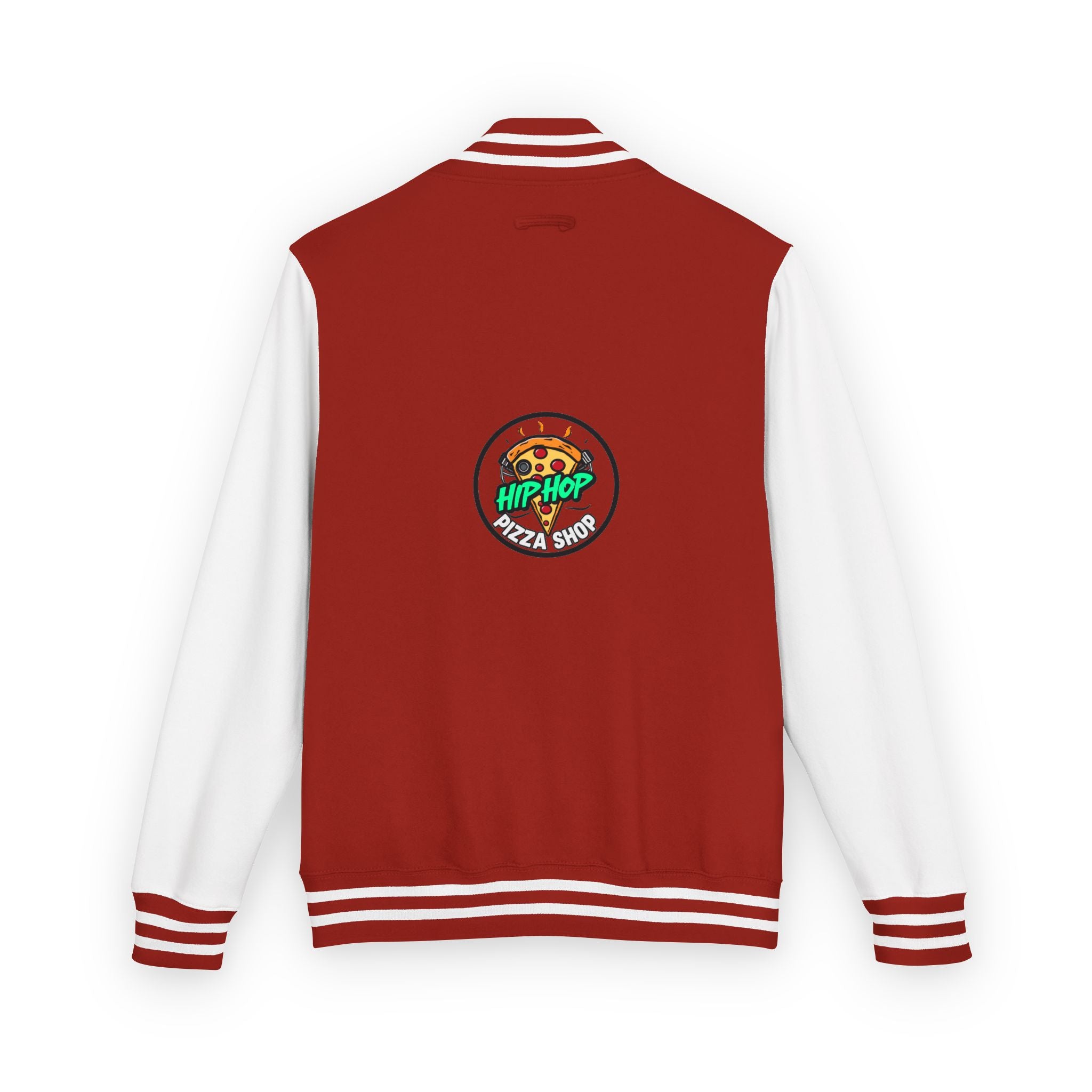 Letterman Jacket - 'Hip Hop Pizza Shop' Retro Varsity Bomber