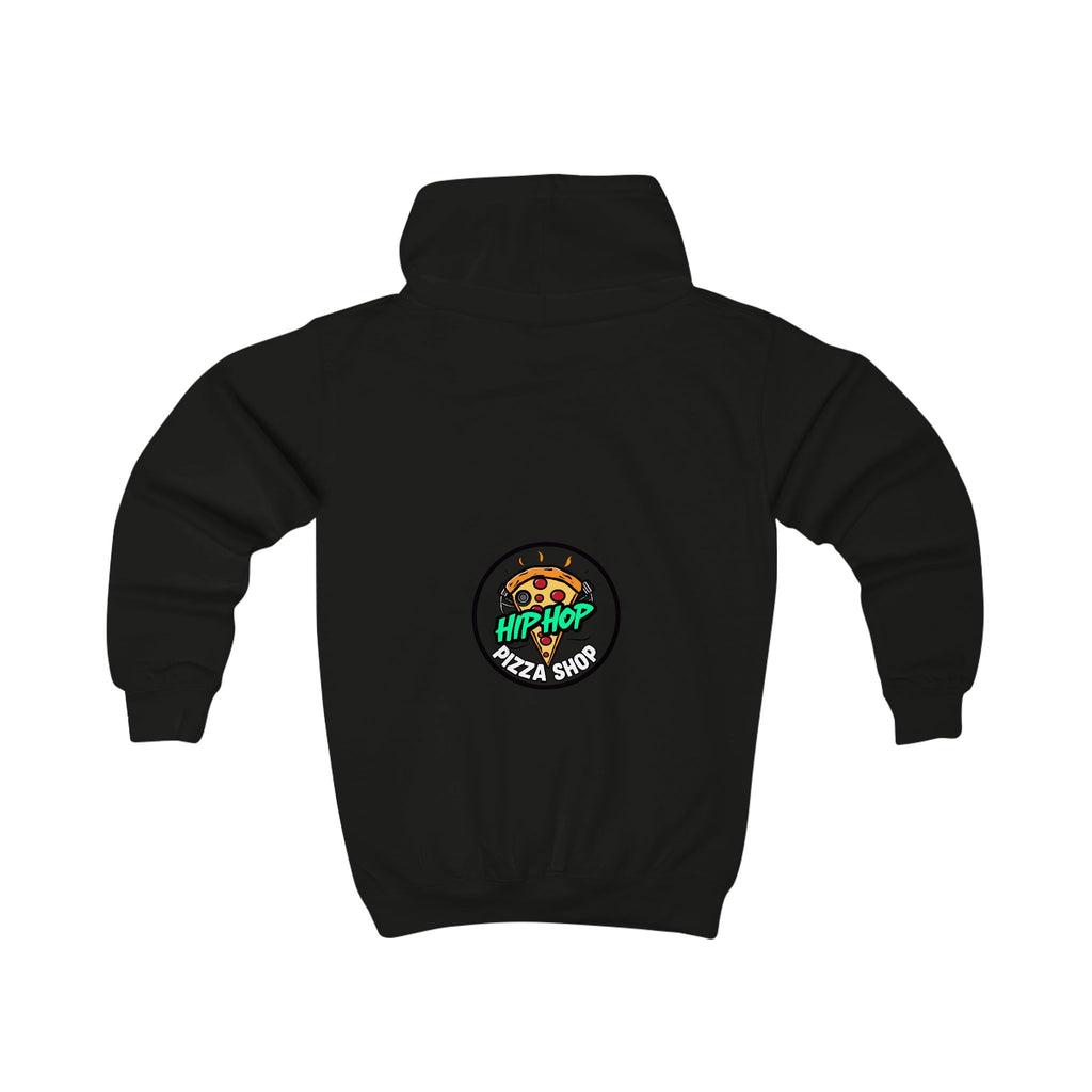Kids Hoodie — Hip Hop Pizza Graphic Hoodie for Children