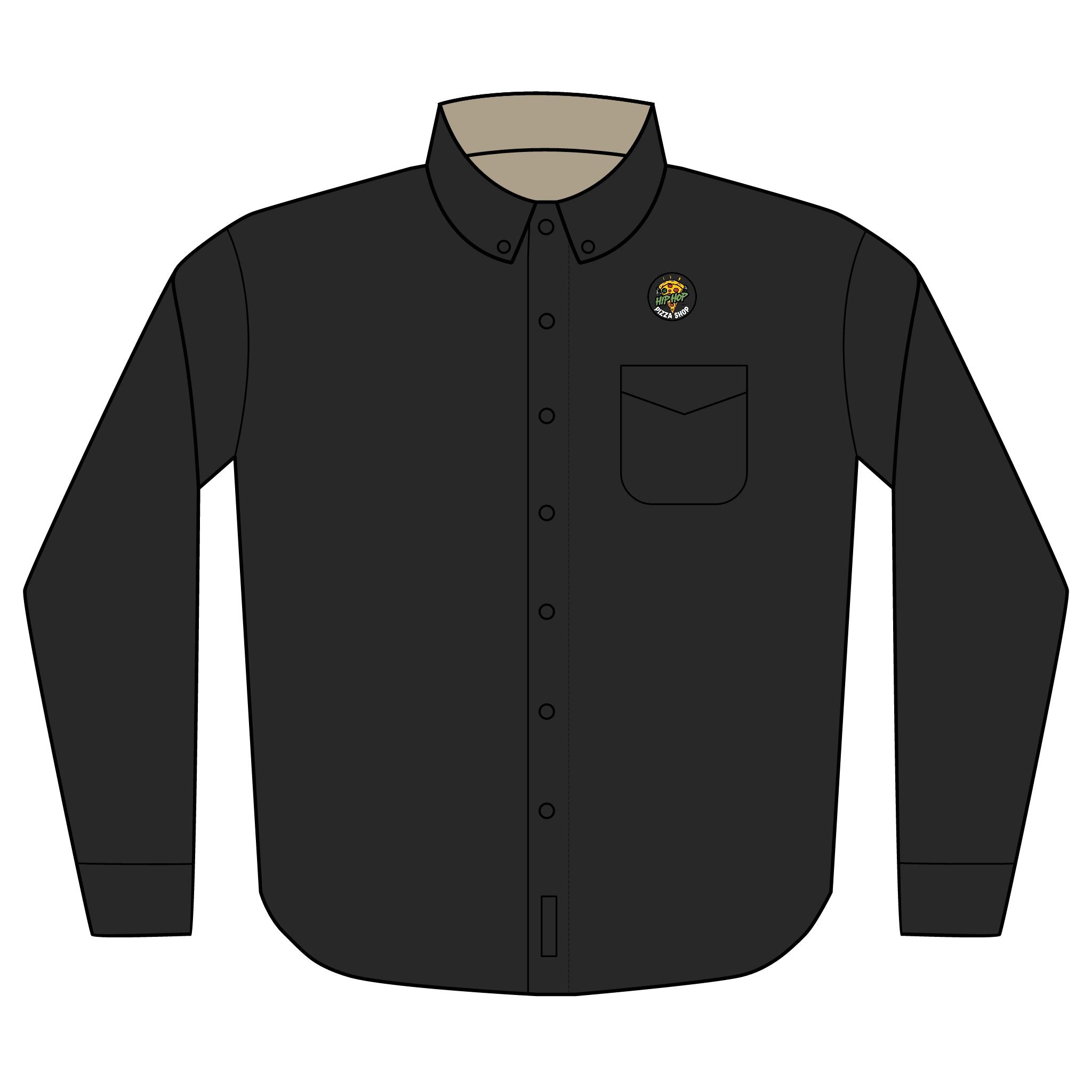 Embroidered Bee Logo Long Sleeve Shirt