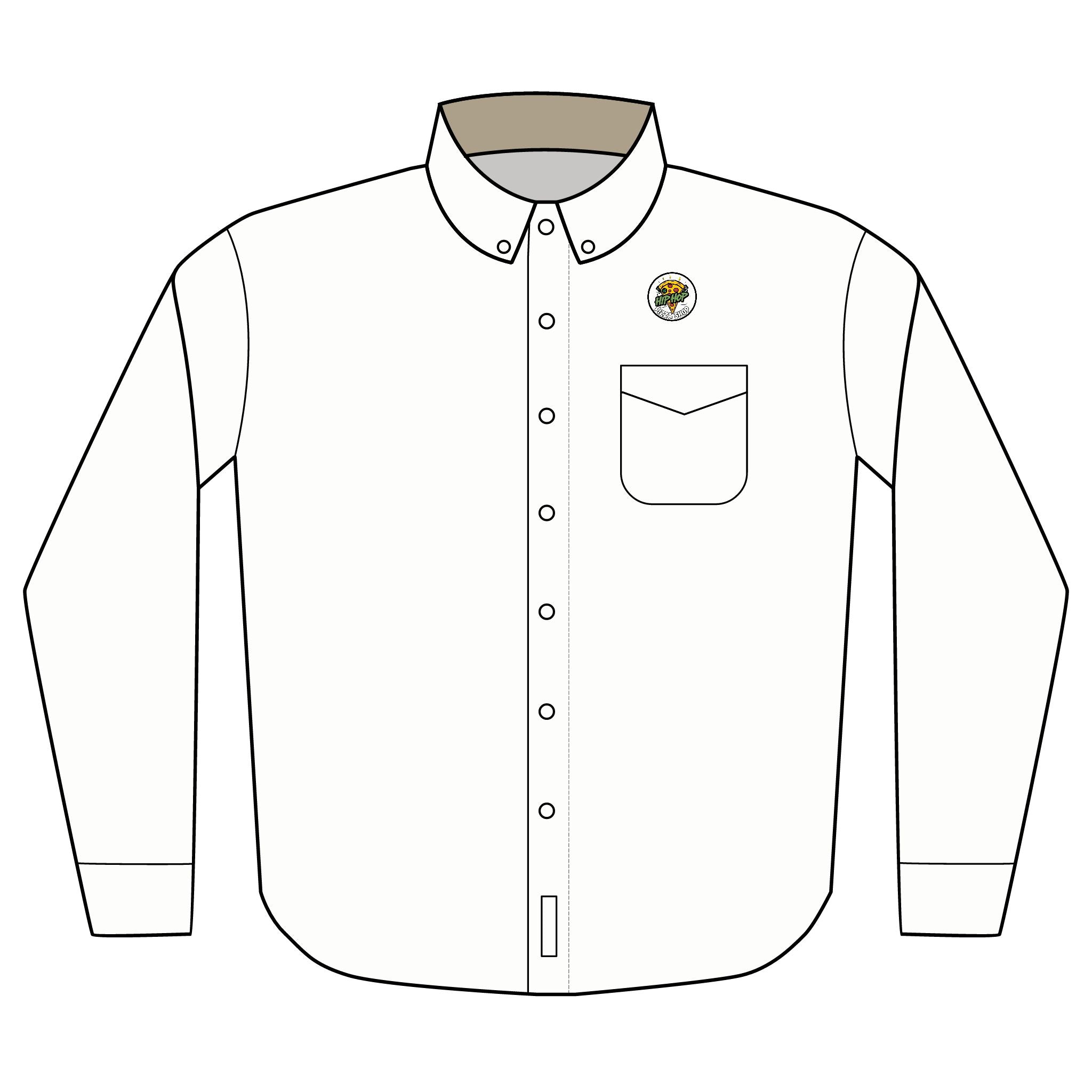 Embroidered Bee Logo Long Sleeve Shirt