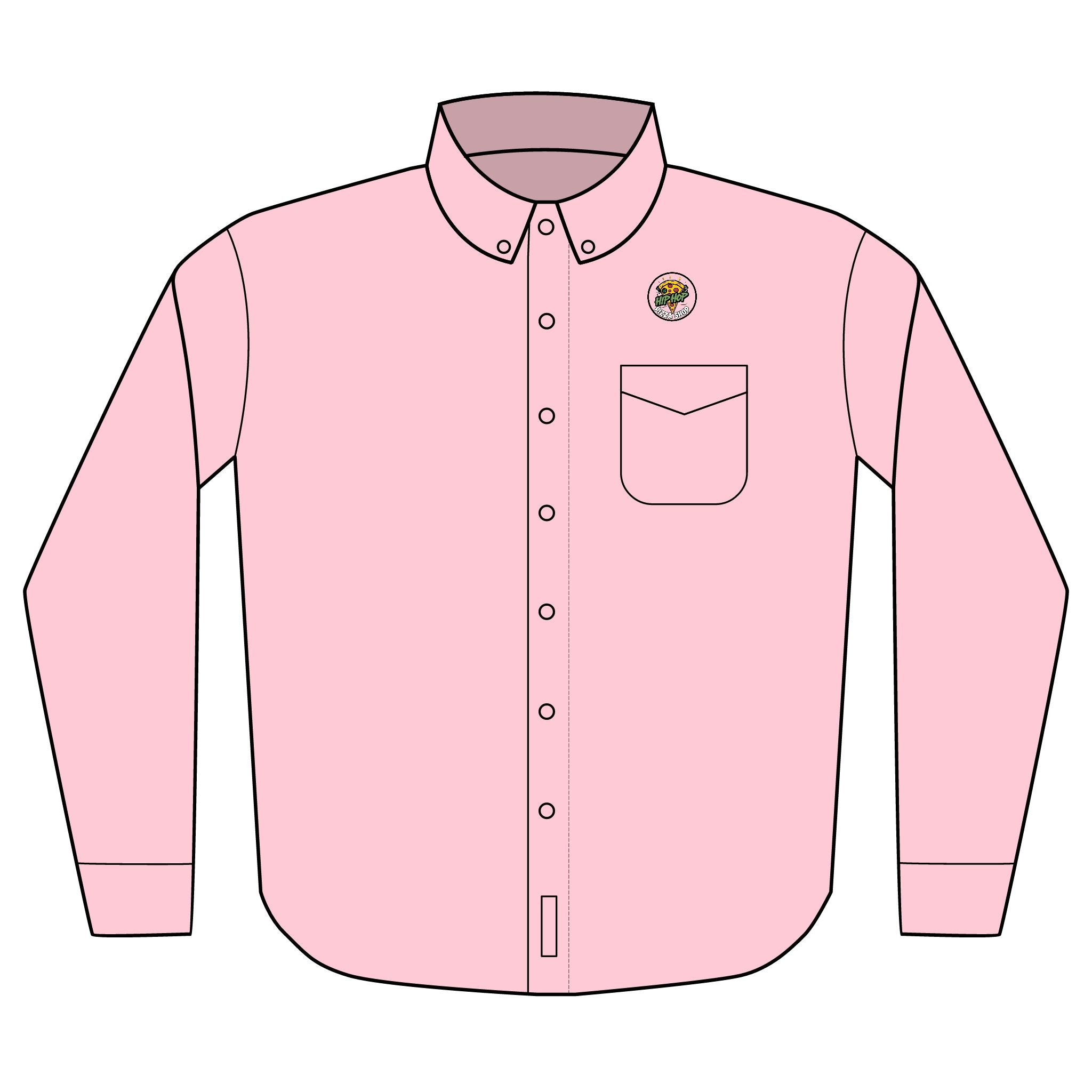 Embroidered Bee Logo Long Sleeve Shirt