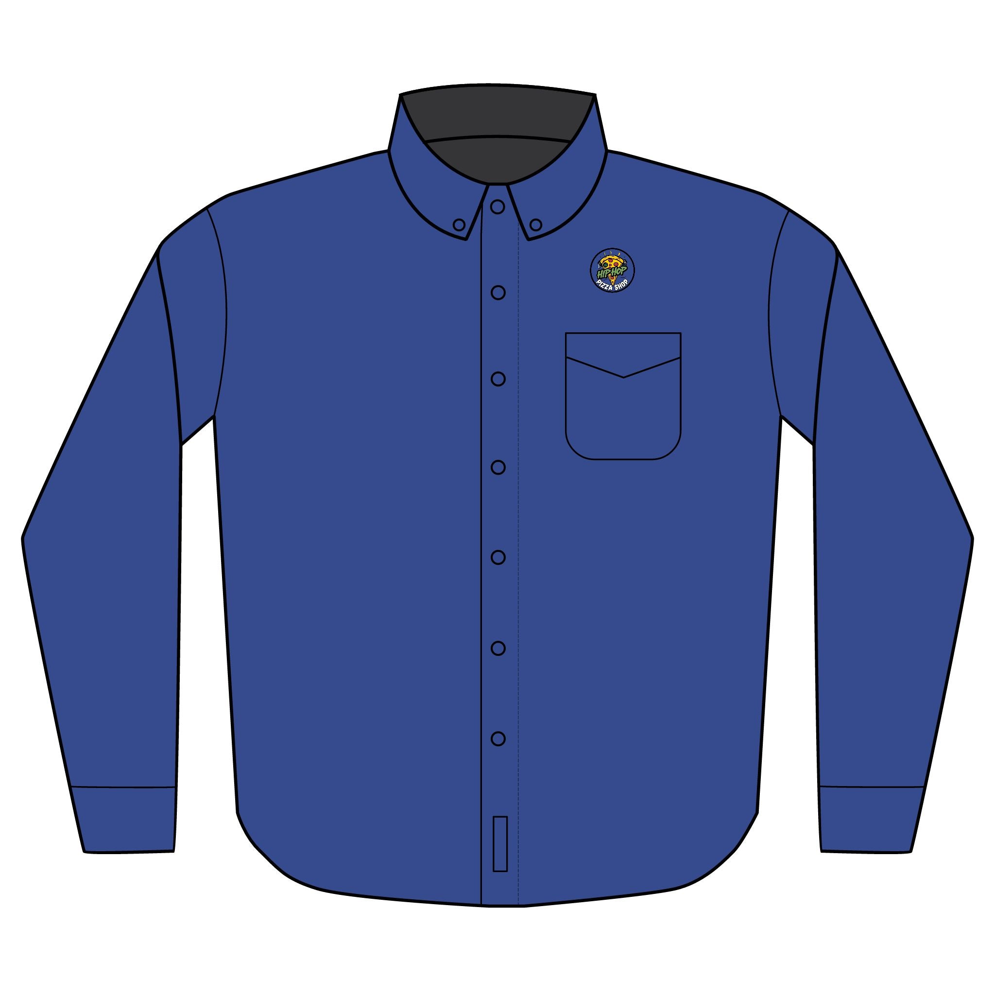 Embroidered Bee Logo Long Sleeve Shirt