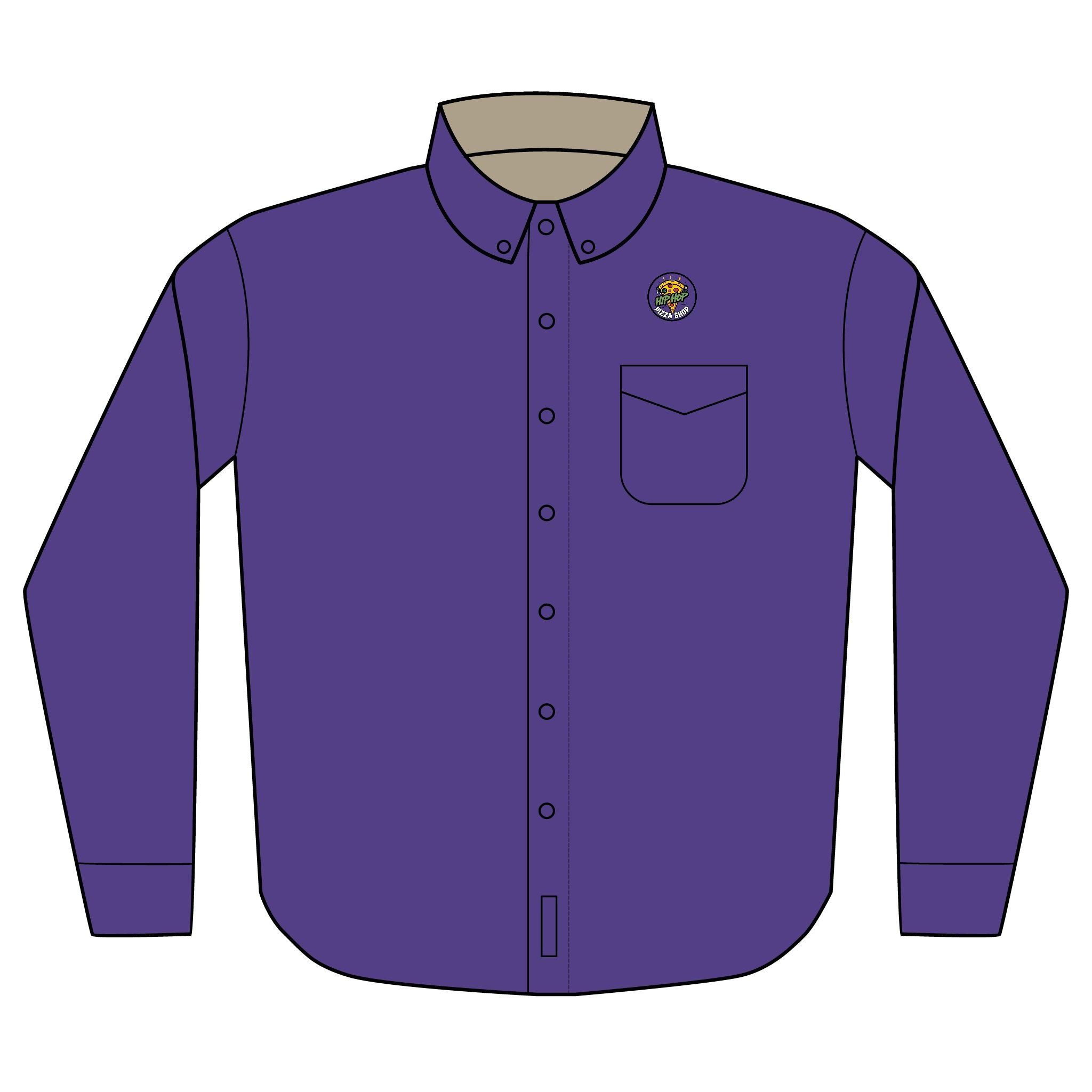 Embroidered Bee Logo Long Sleeve Shirt