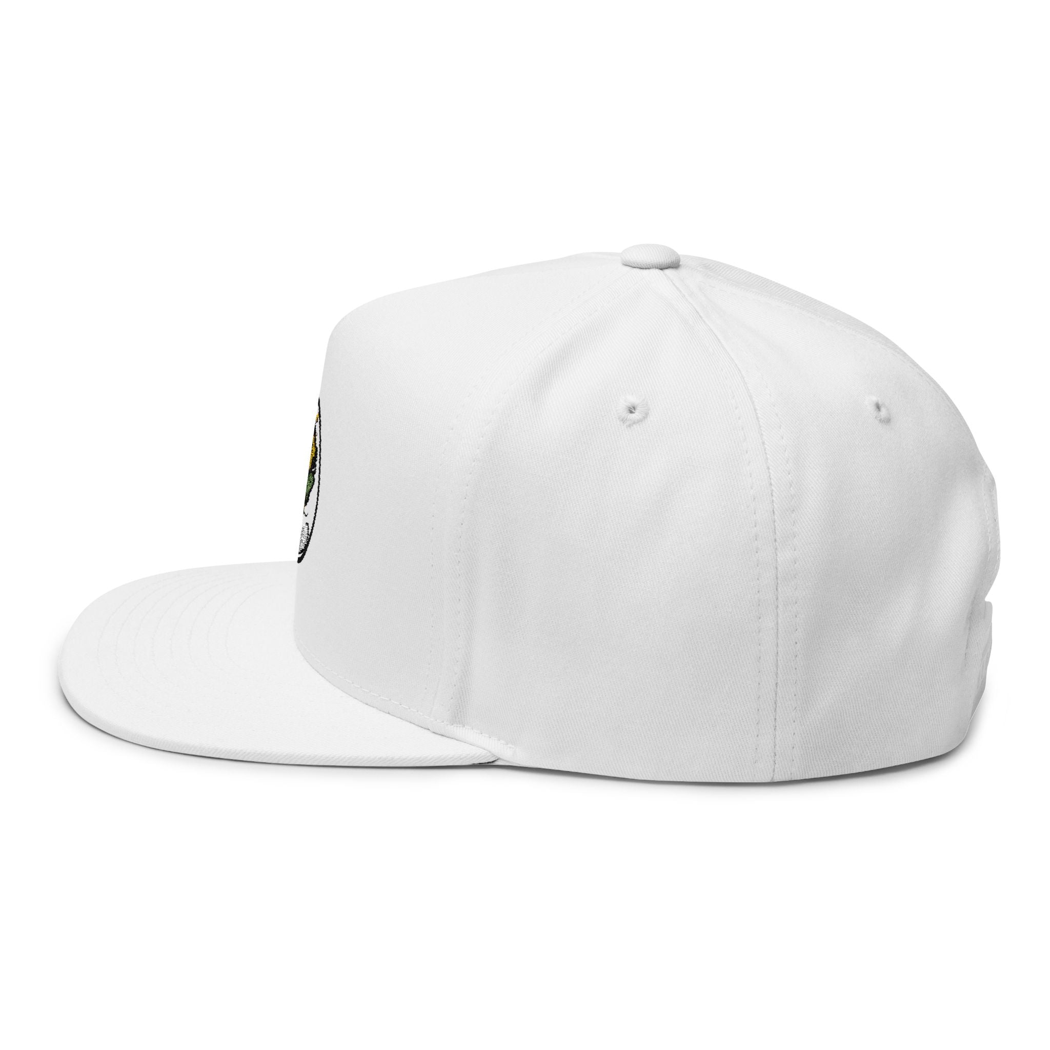 Pizza Slice Patch Flat Bill Cap — Hip Hop Pizza Embroidered Snapback