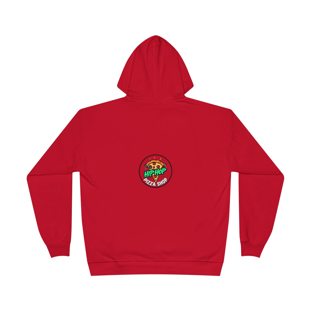 Hip Hop Pizza Graphic Hoodie — Streetwear Pizza Logo Pullover