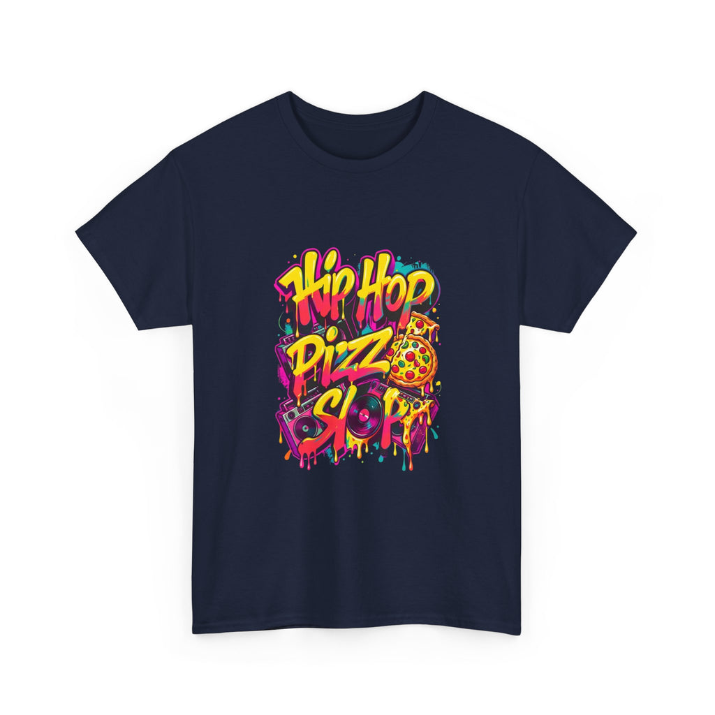 Hip Hop Pizza Skit T-Shirt — Retro Graffiti Pizza Tee