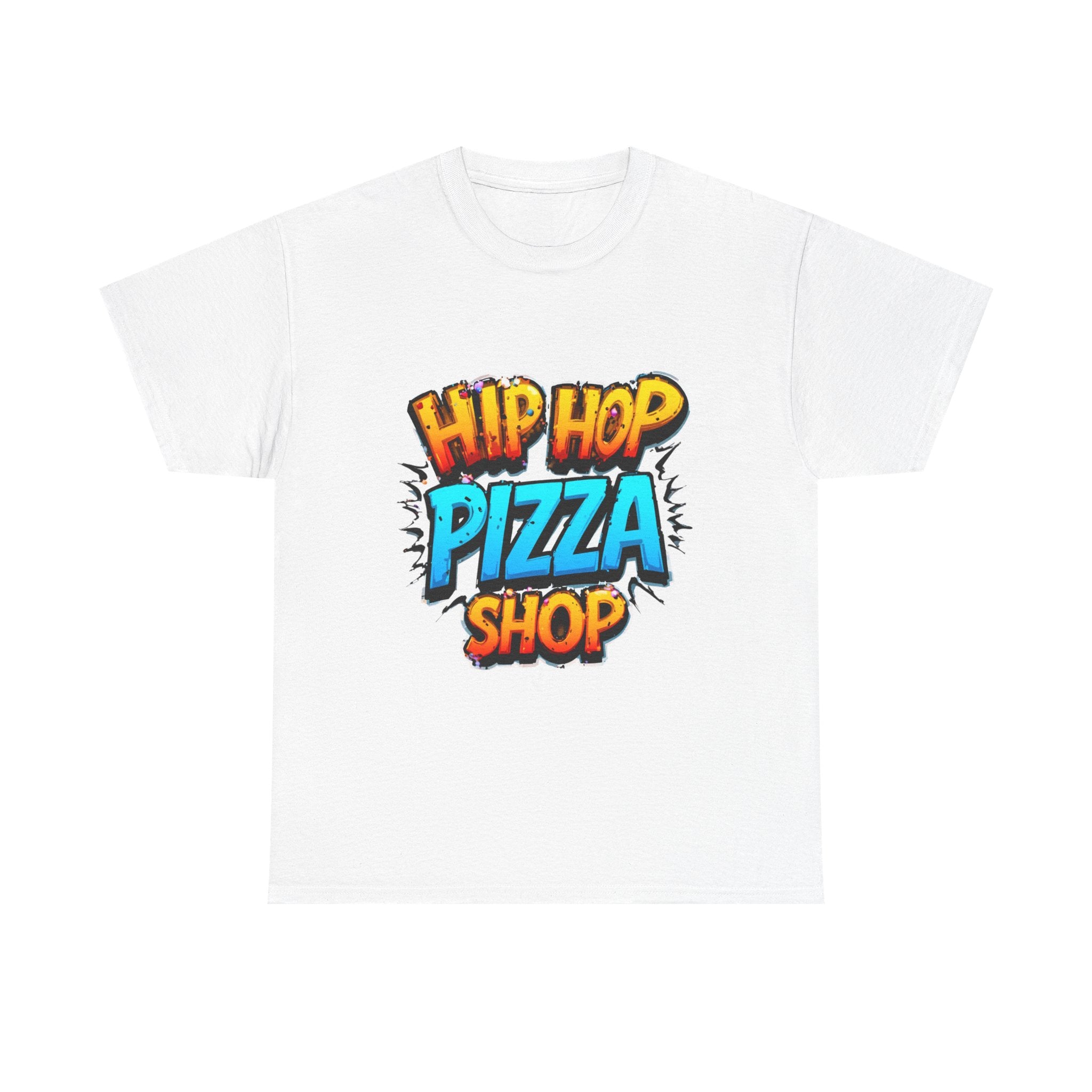 Hip Hop Pizza Shop T-Shirt — Retro Graffiti Logo Tee