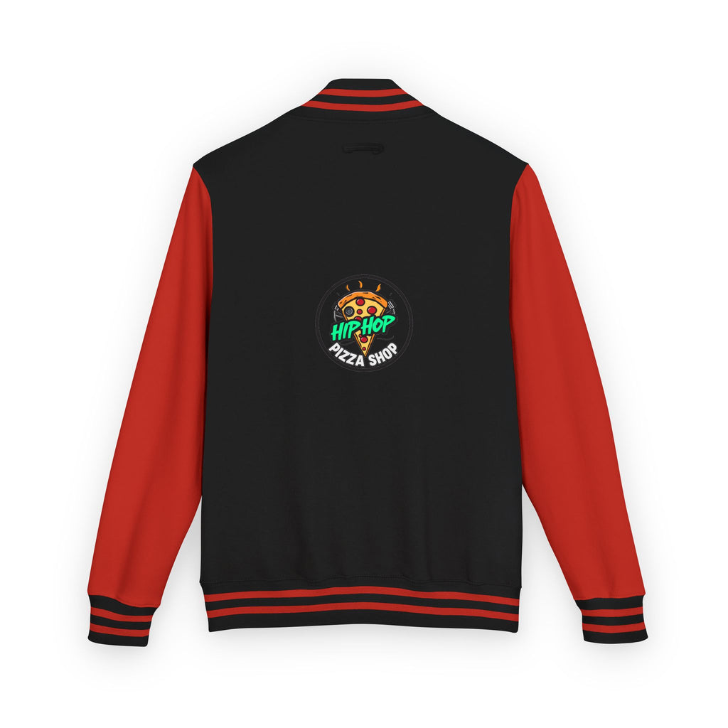 Letterman Jacket - 'Hip Hop Pizza Shop' Retro Varsity Bomber