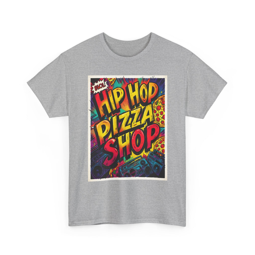 Hip Hop Pizza Shop T-Shirt — Retro Graffiti Pizza Tee