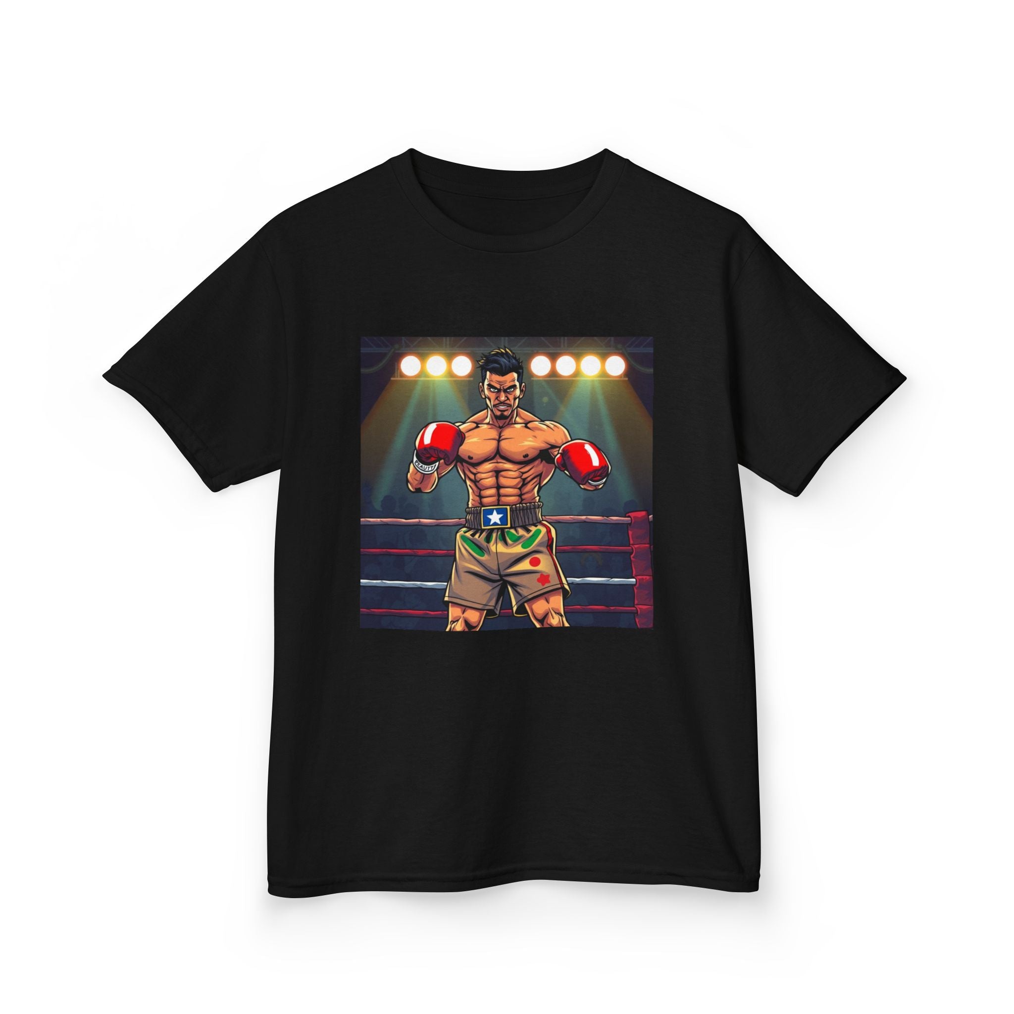 Kids Boxing Champion T‑Shirt — Vintage Ring Fighter Graphic Tee for Boys