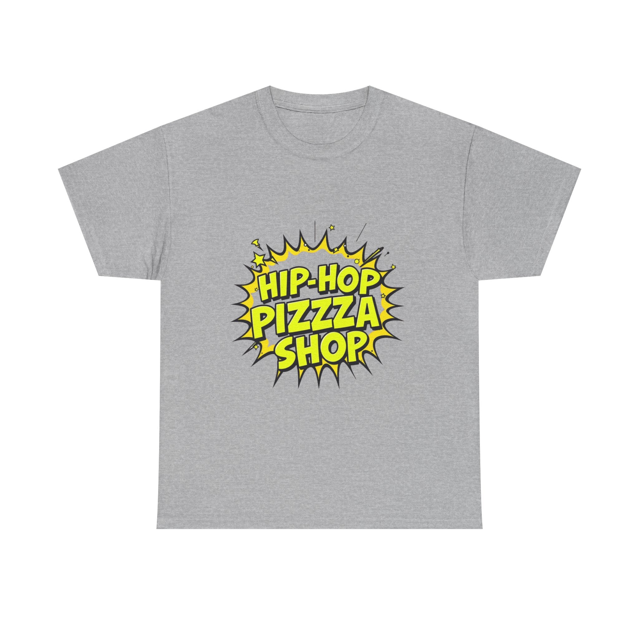 Hip-Hop Pizza Shop T-Shirt — Retro Comic Logo Tee