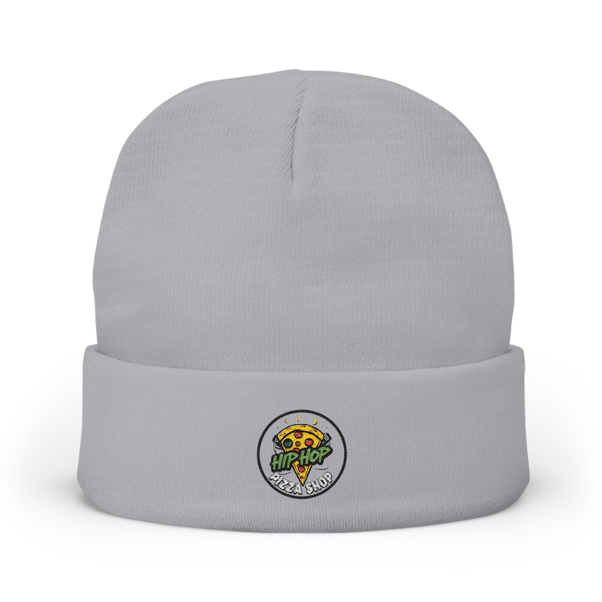 Embroidered Sunflower Bouquet Knit Beanie