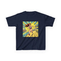 Kids Tee — Retro Pop Art Superhero Girl Running Graphic
