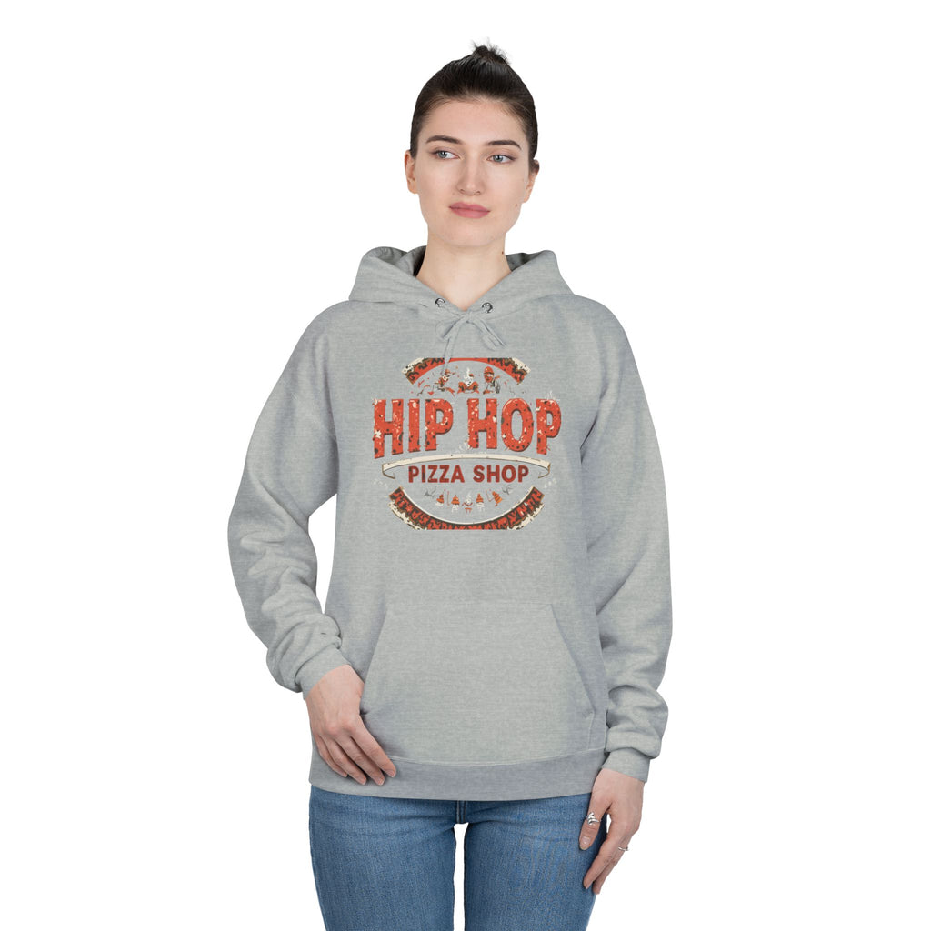 Pizza Shop Hoodie — "Hip Hop" Vintage Pizzeria Pullover