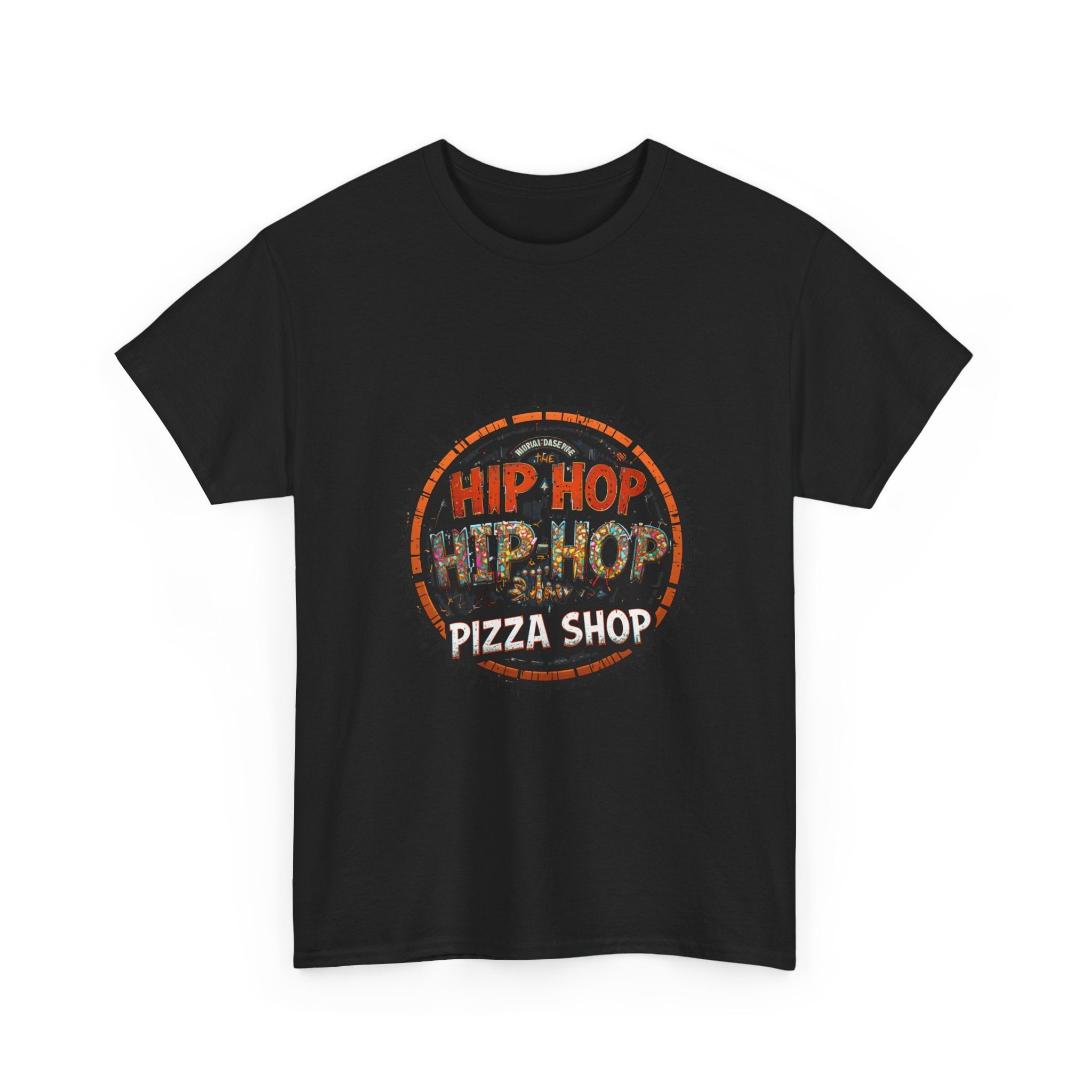 Hip Hop Pizza Shop T-Shirt — Retro Urban Logo Tee